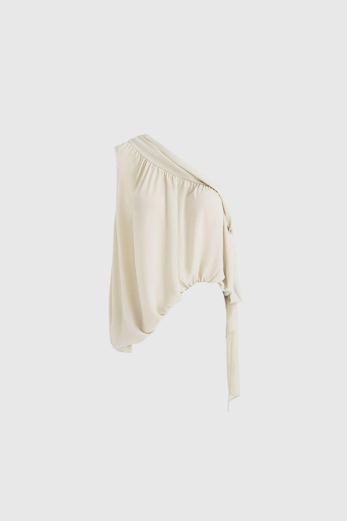 Fen One Shoulder Draped Top