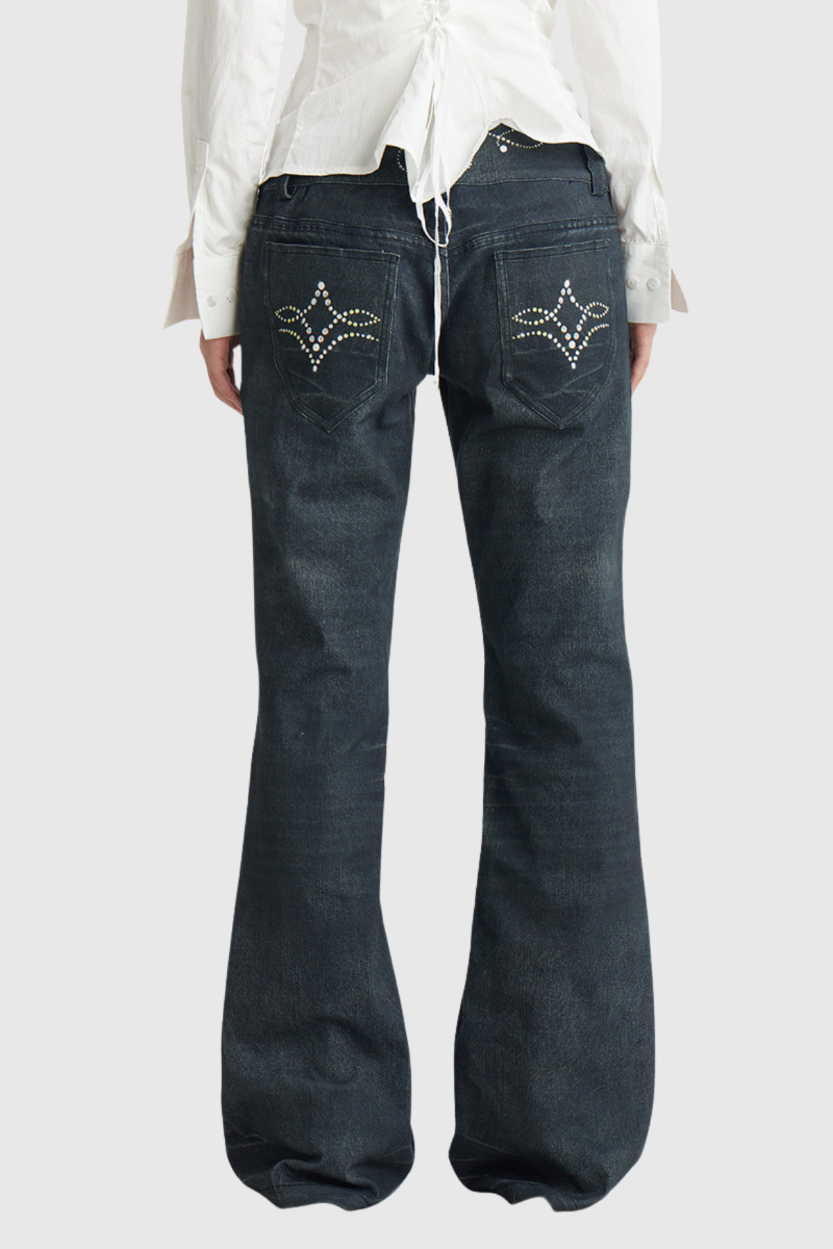 Fengying Print Bootcut Jeans