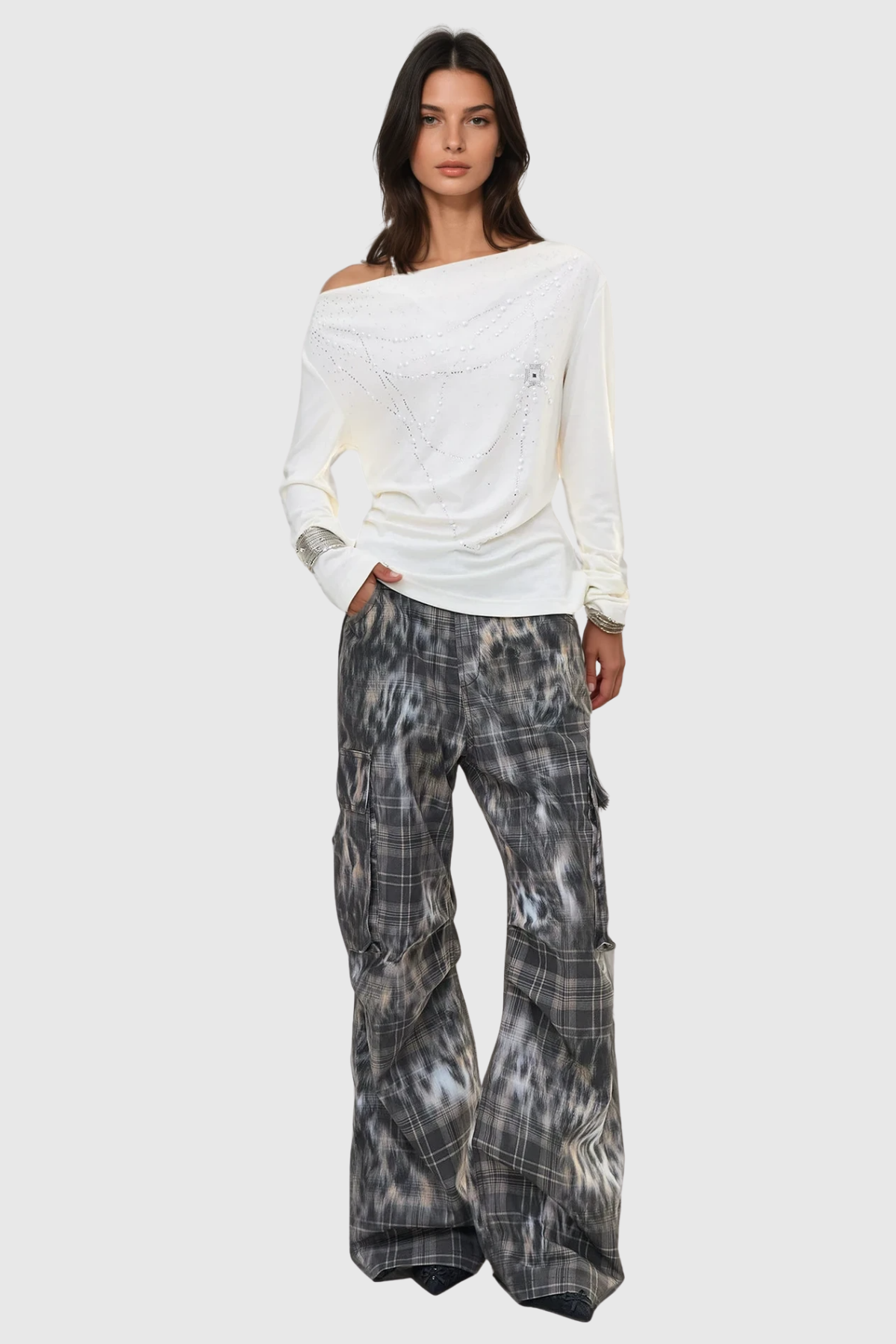 Fenna Leopard Cargo Jeans