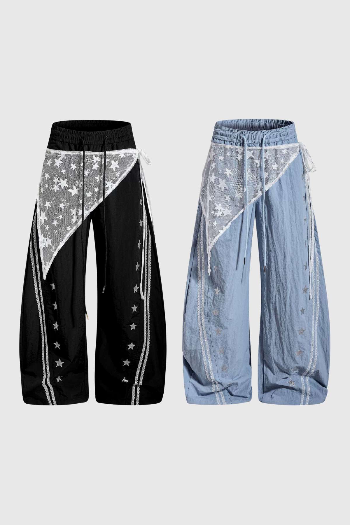 Feofil Star Mesh Baggy Pants