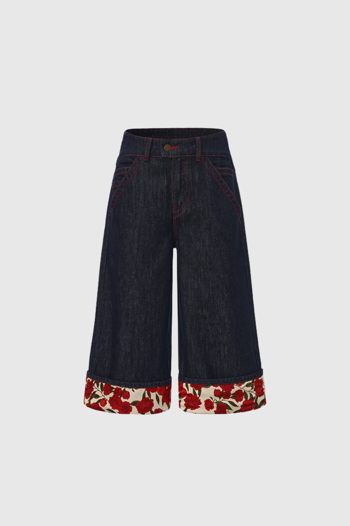 Ferapont Floral Capri Jeans