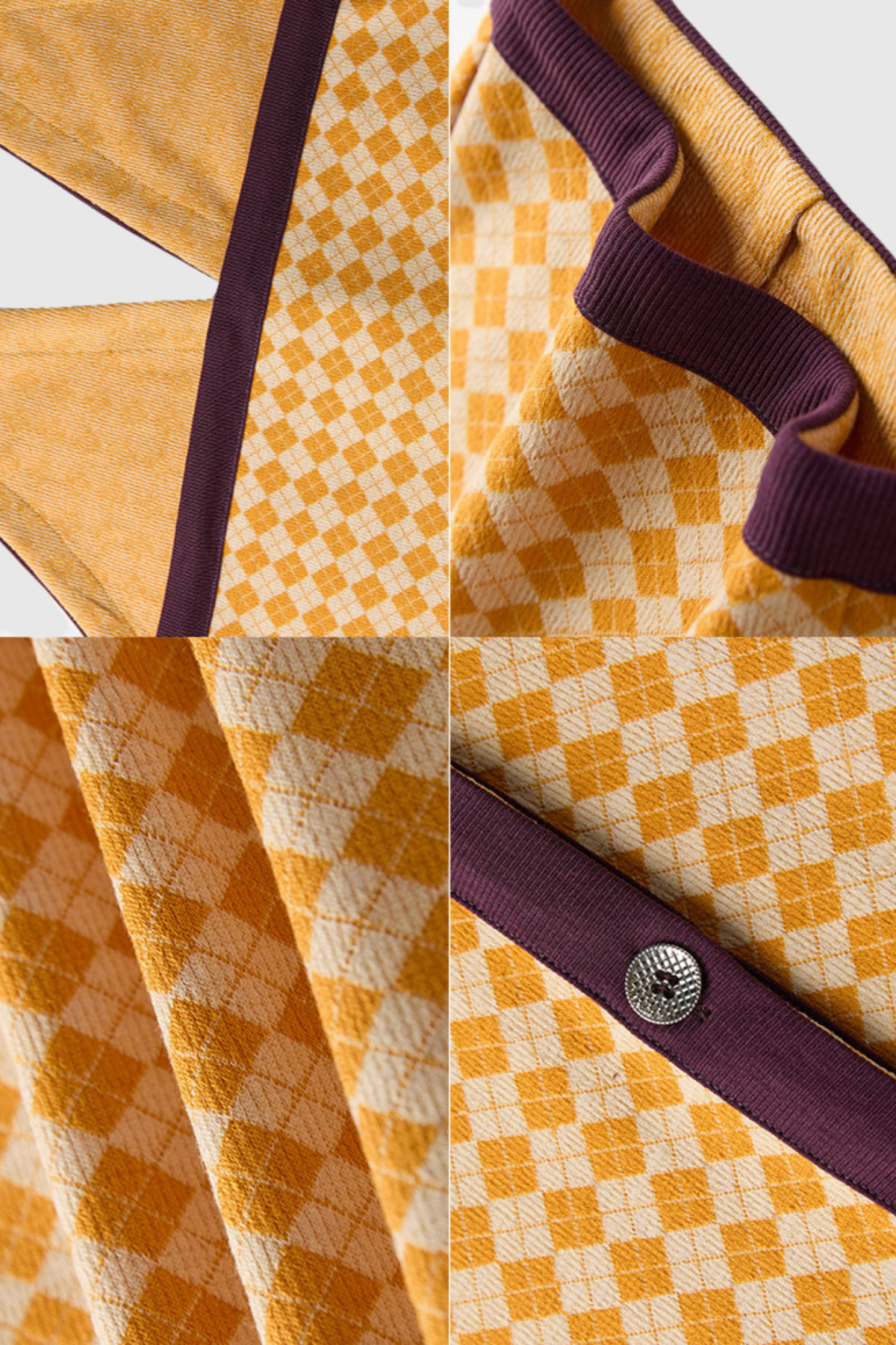 Ferdie Halter Neck Diamond Pattern Pants Set