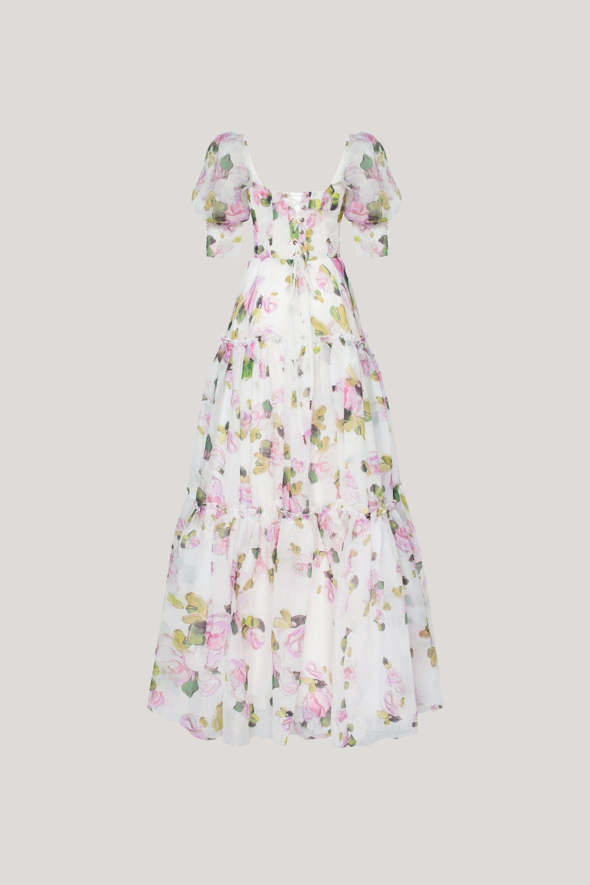 Ferdous Puff Sleeve Floral Maxi Dress