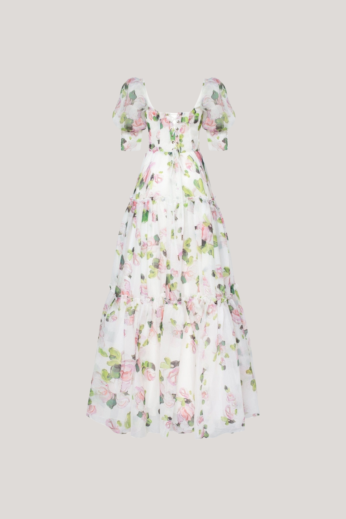 Ferdous Puff Sleeve Floral Maxi Dress