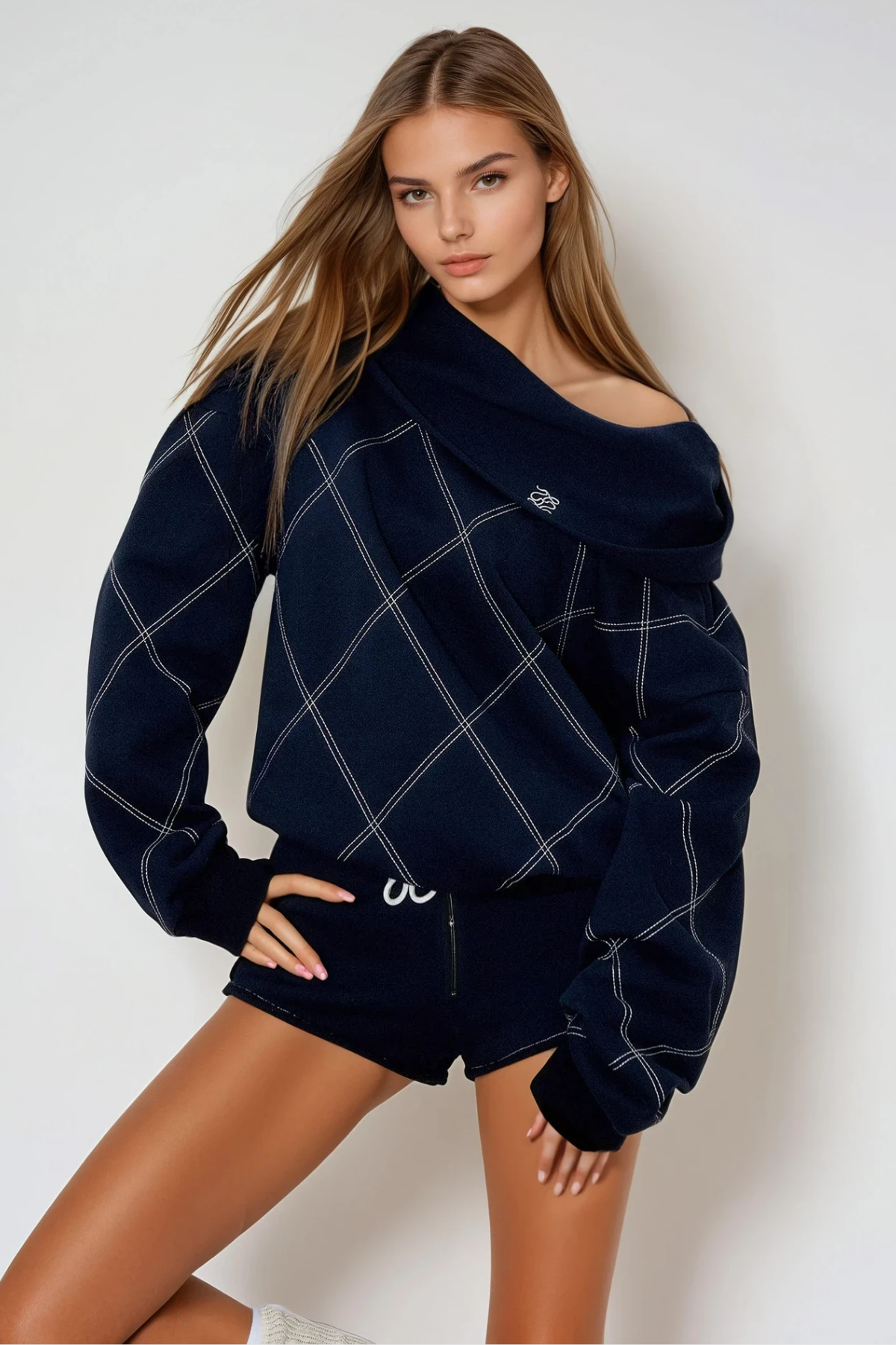 Ferdousi One Shoulder Pants Set