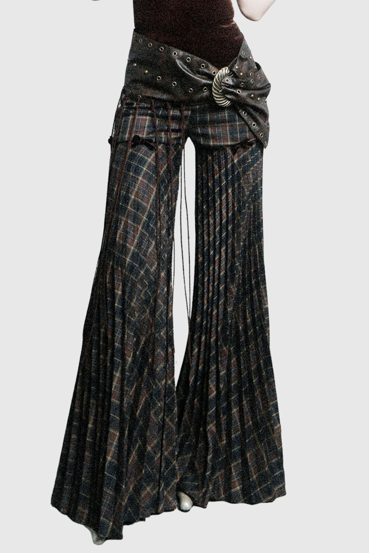 Ferdy Plaid Flared Pants