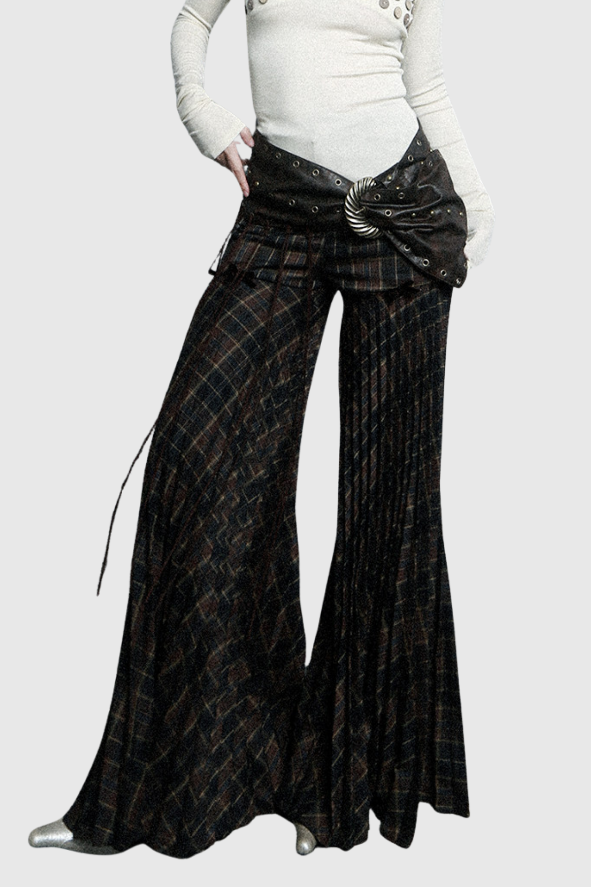 Ferdy Plaid Flared Pants