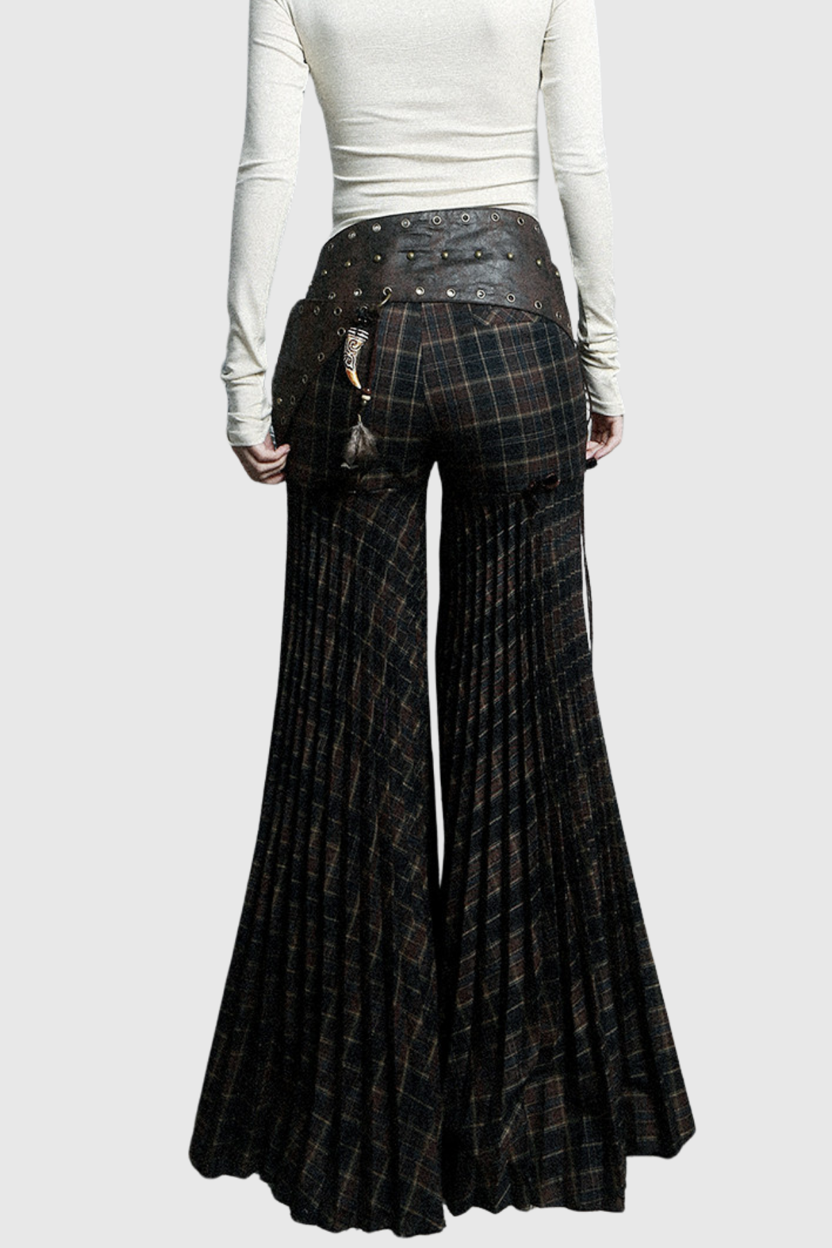 Ferdy Plaid Flared Pants
