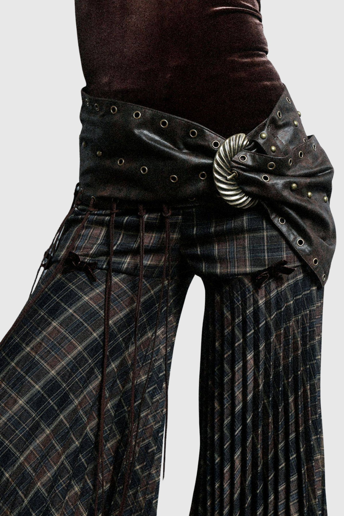 Ferdy Plaid Flared Pants