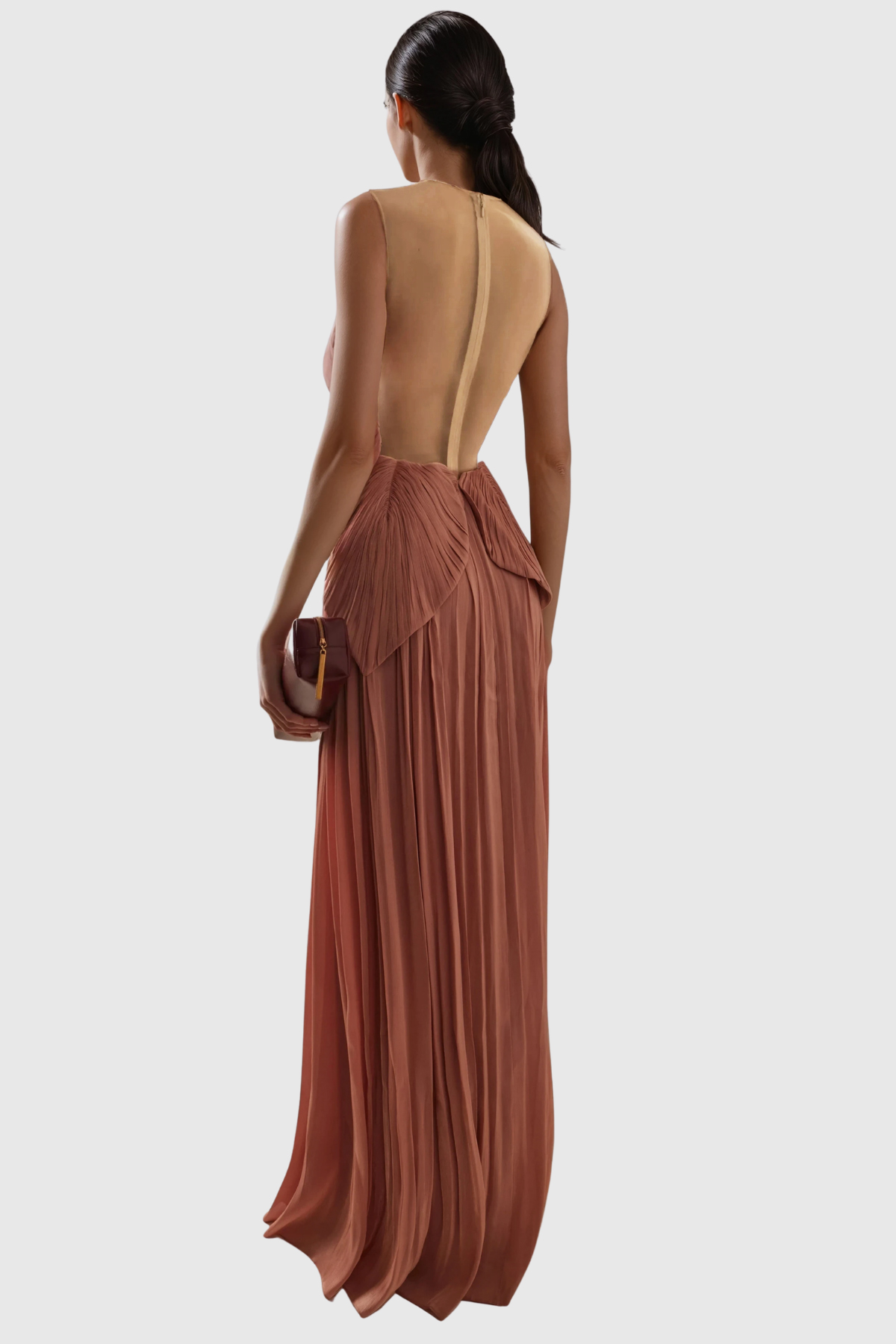 Feride Ruch Flower Mesh Maxi Dress