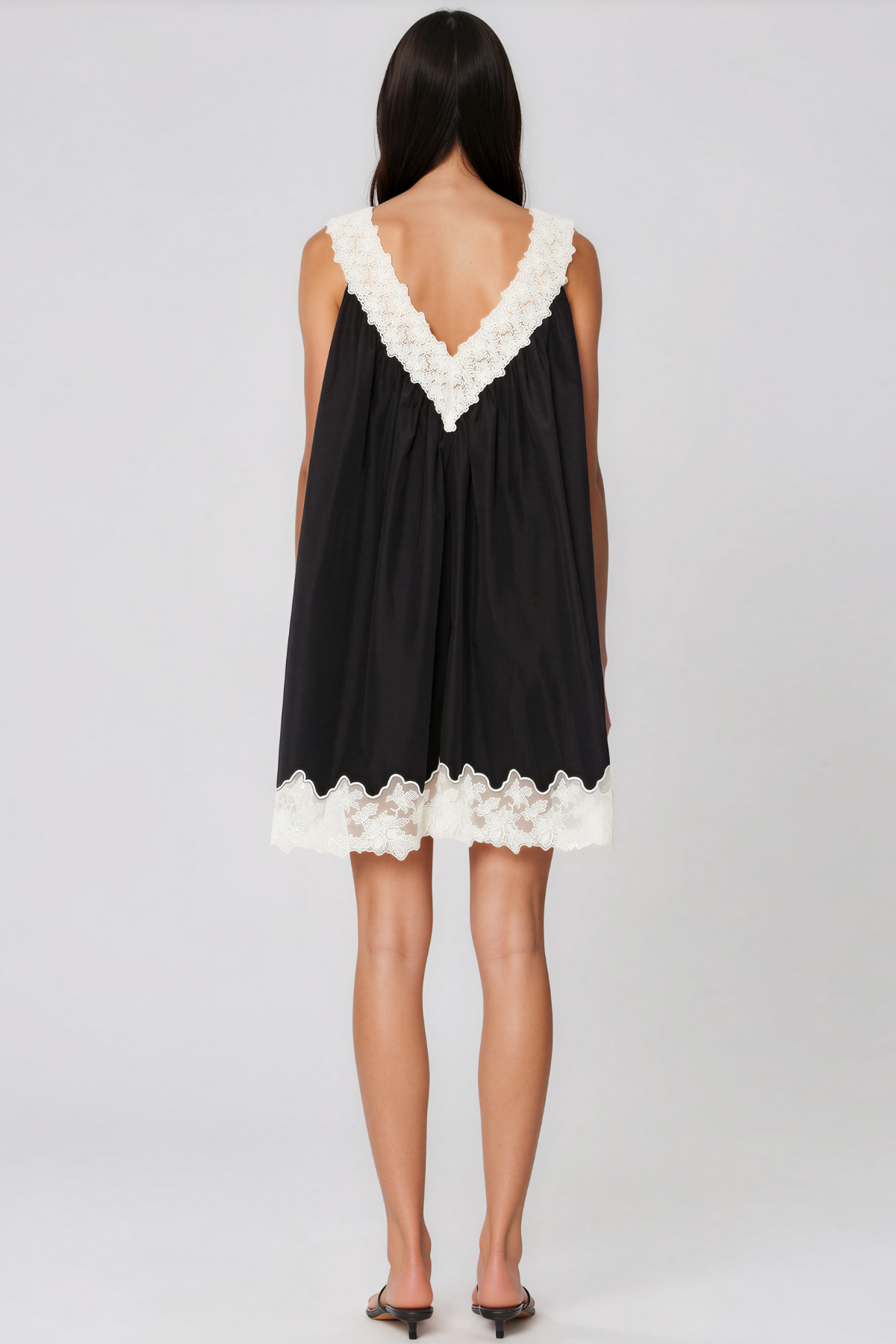 Ferko Sleeveless Lace Mini Dress