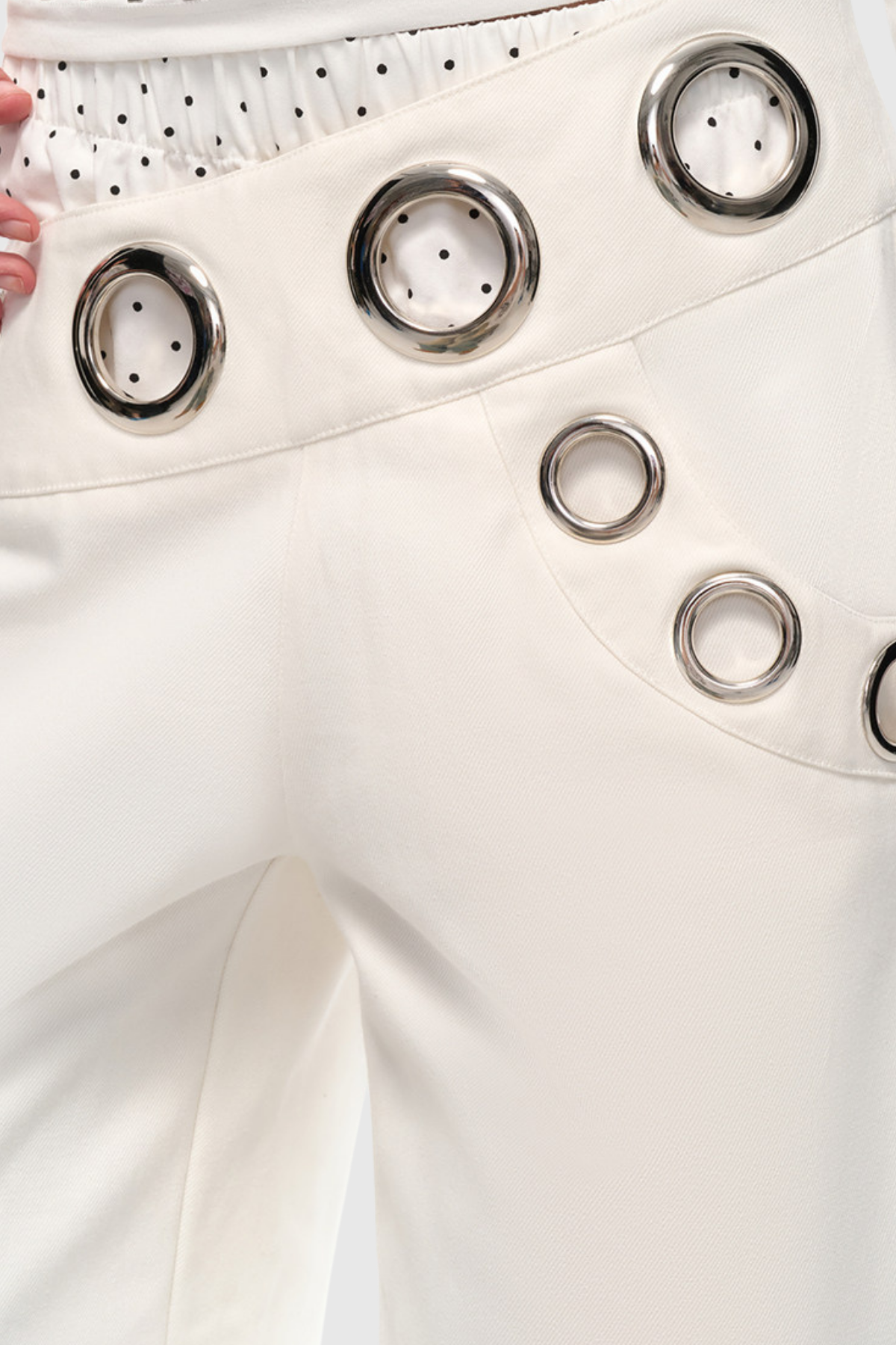 Fernanda Deconstruct Eyelet Dot Pants