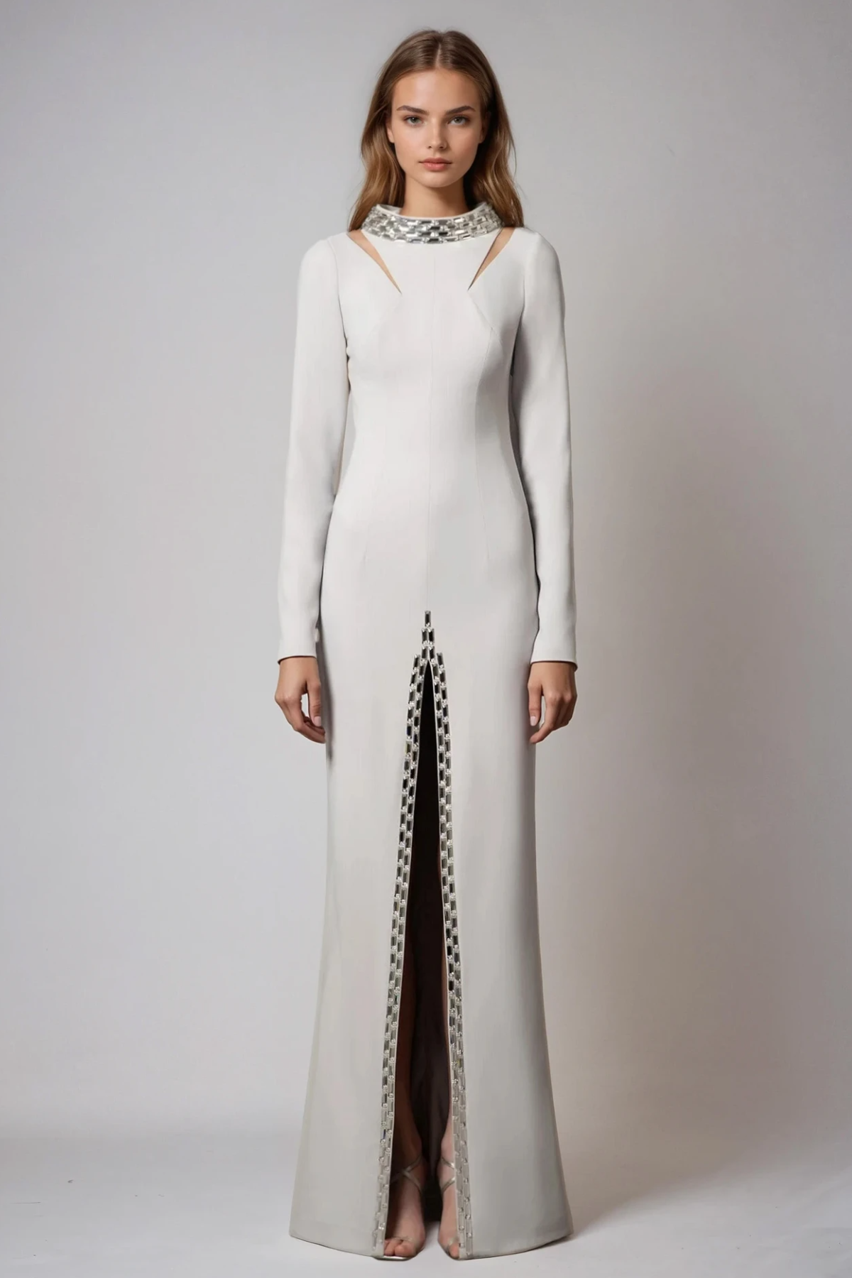 Fernao Embellished Split Maxi Dress