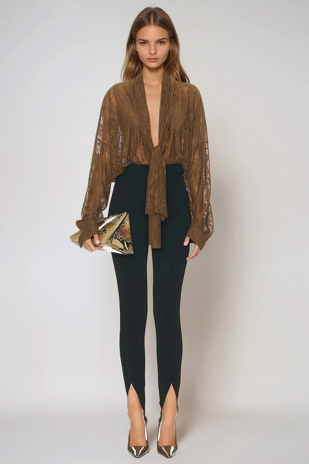 Ferrante Plunge Lace Bodysuit