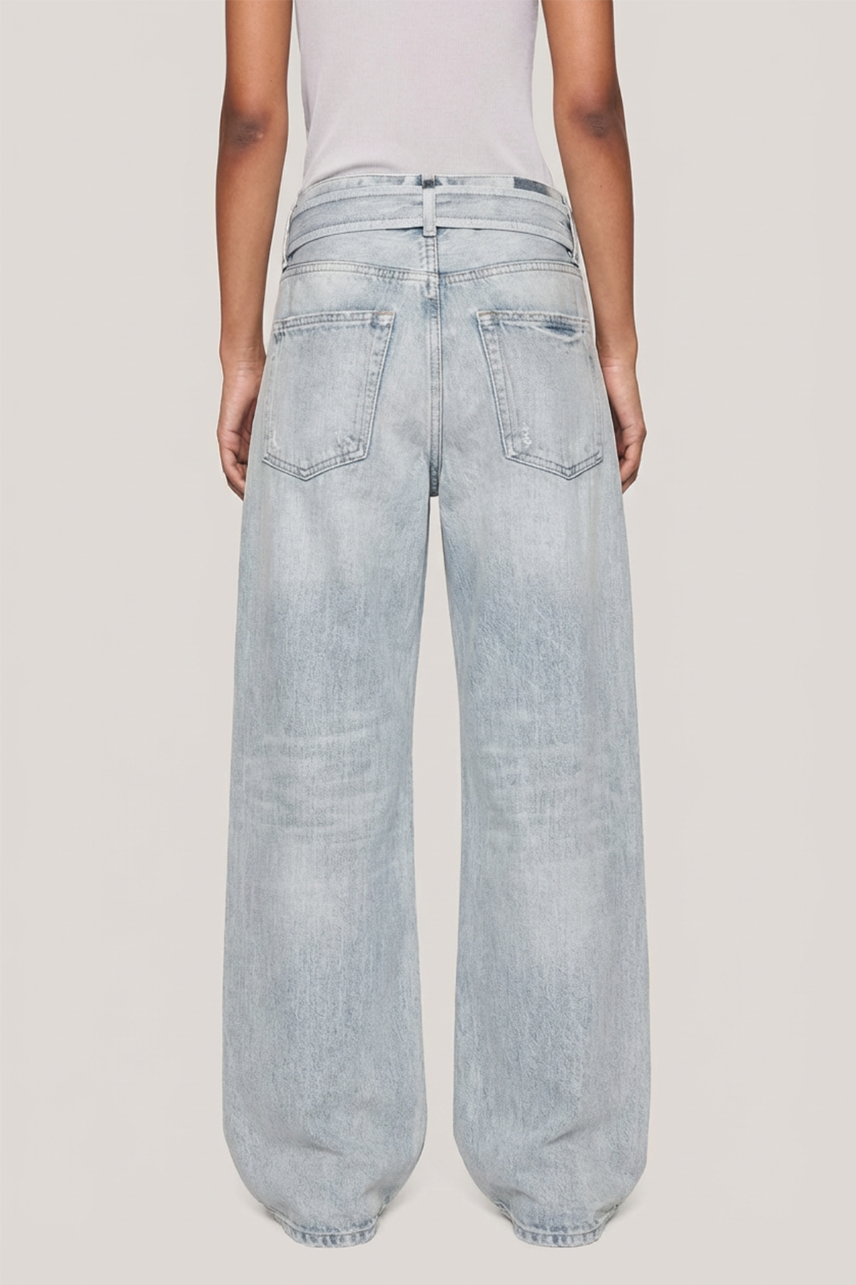 Ferre Print Bleached Jeans