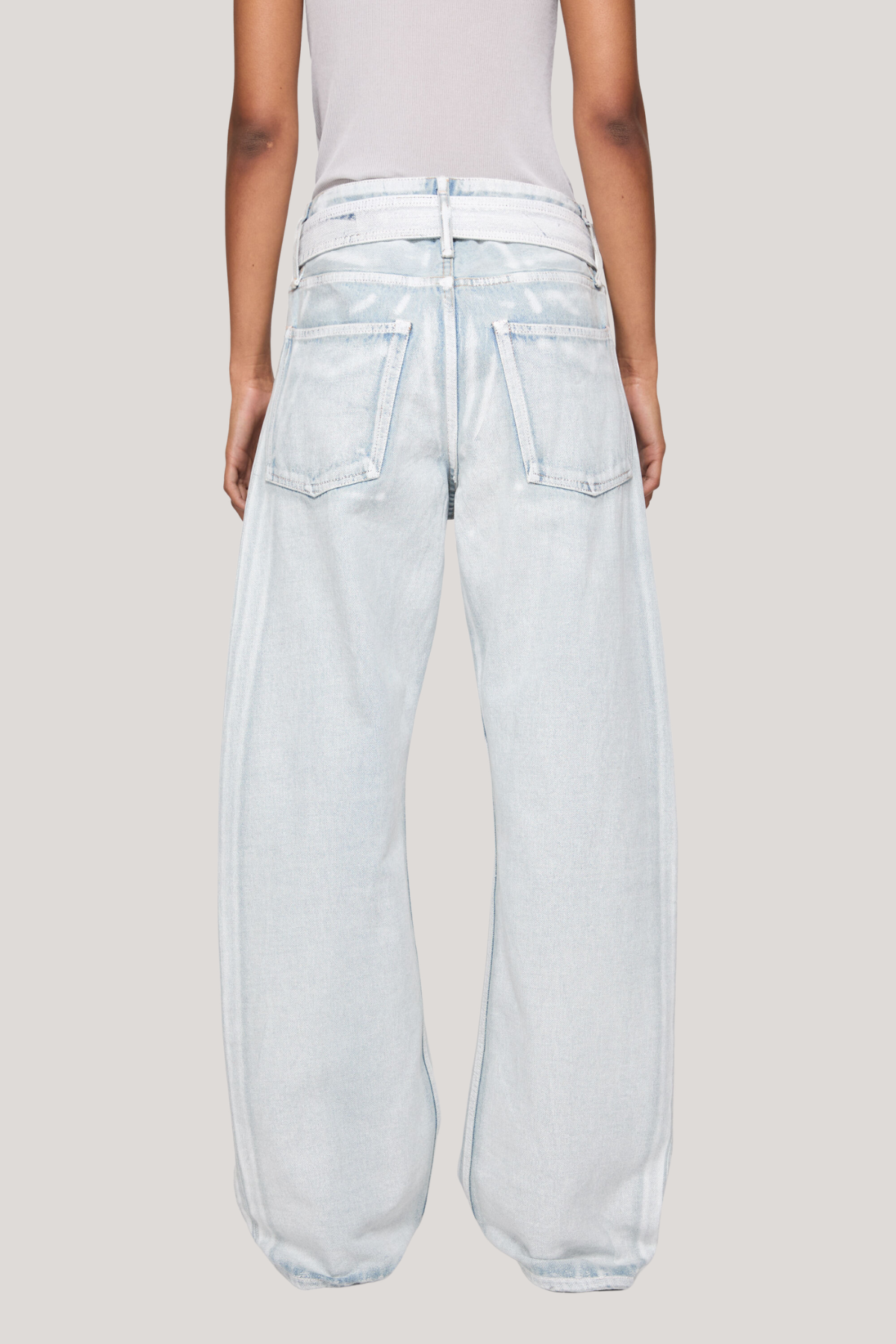 Ferre Print Bleached Jeans