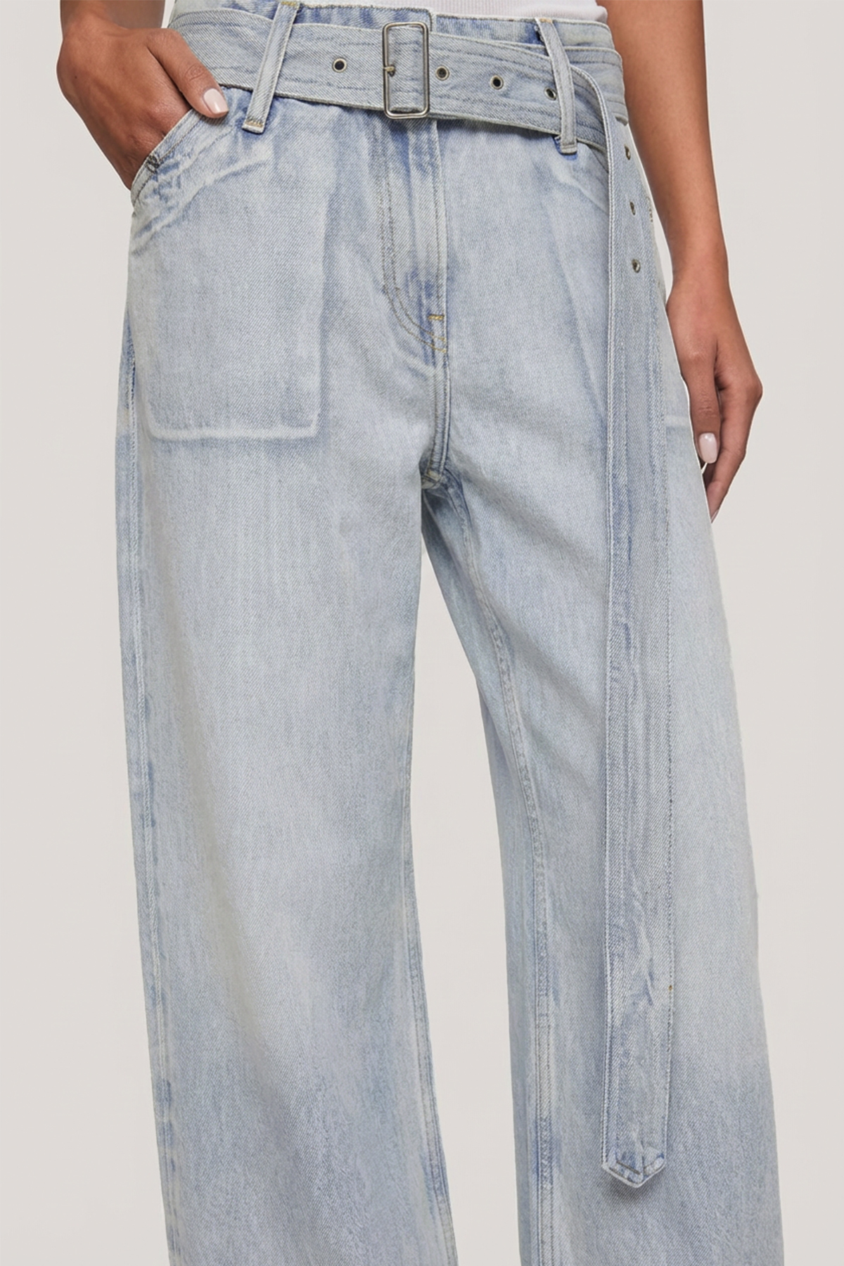 Ferre Print Bleached Jeans
