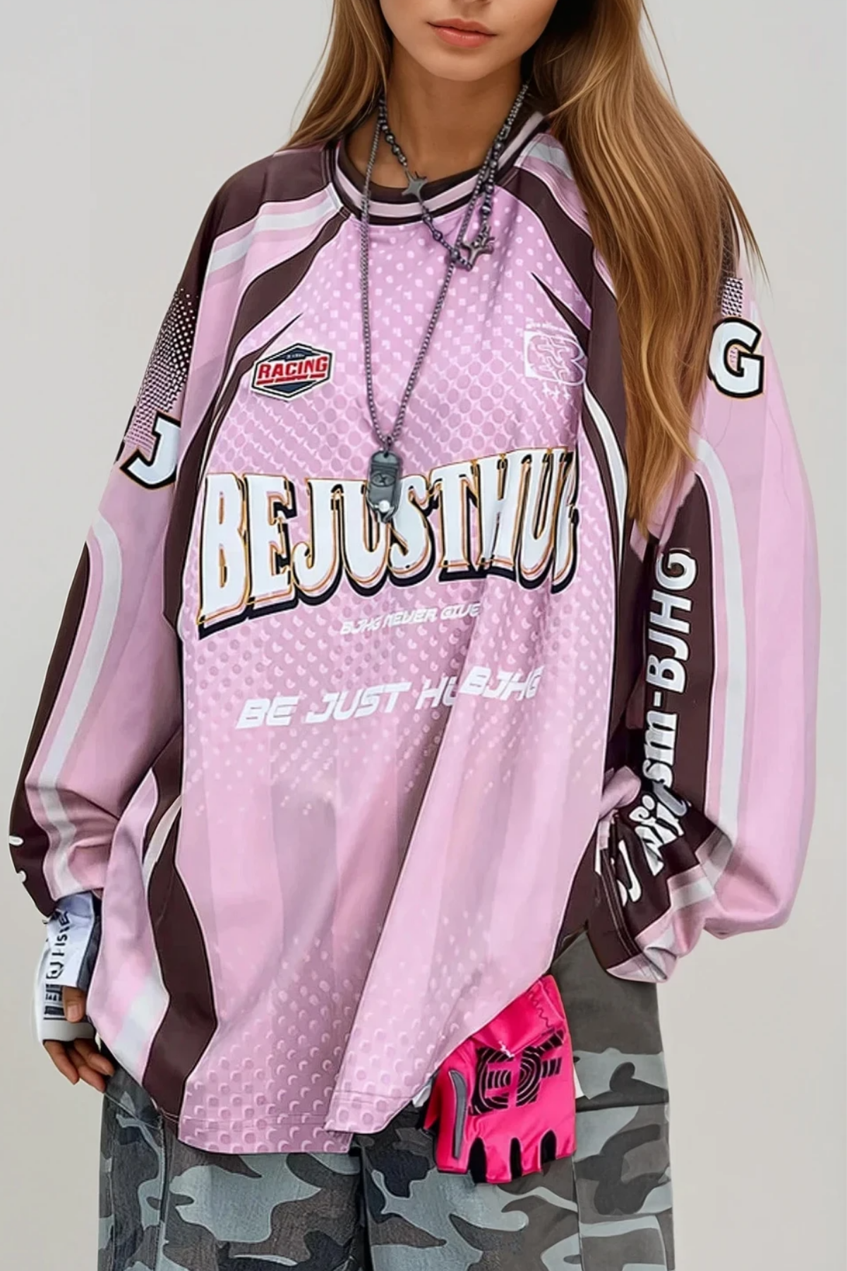 Ferrer Print Top In Pink