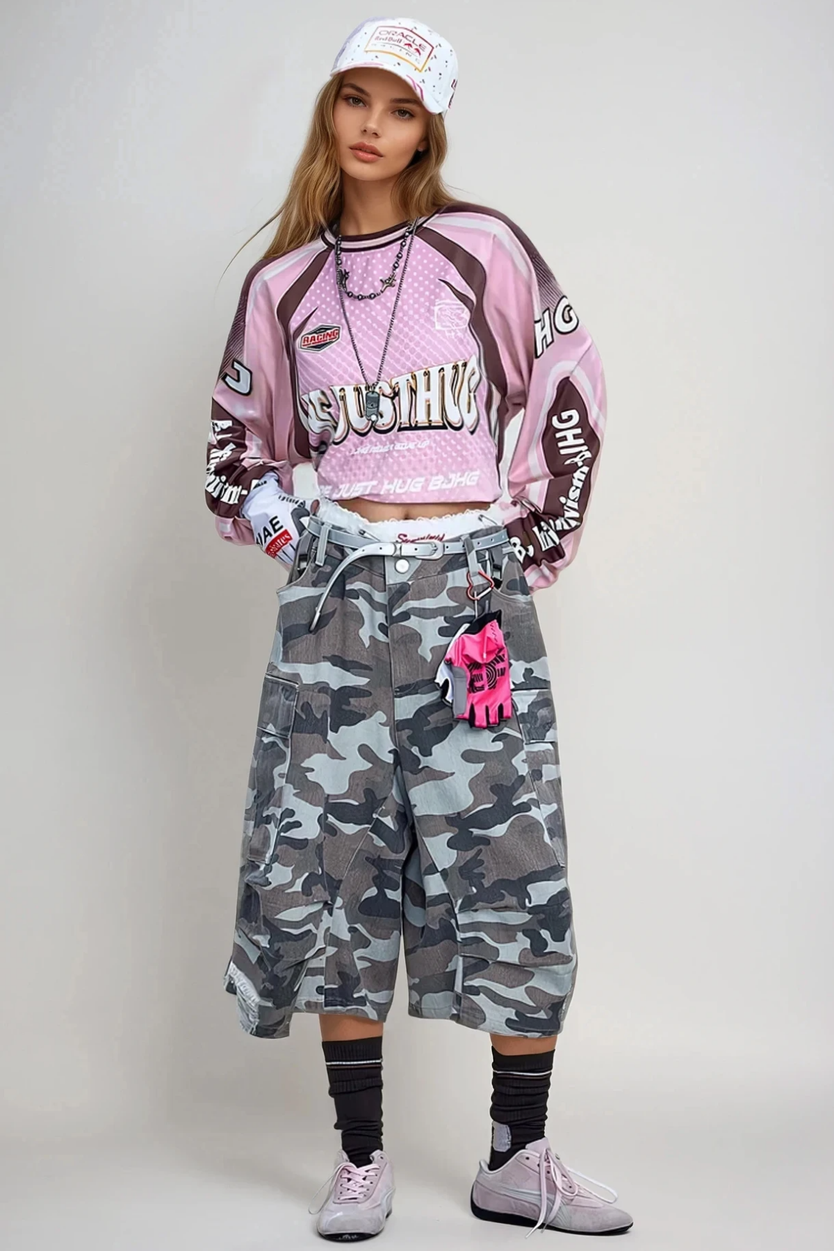 Ferrer Print Top In Pink