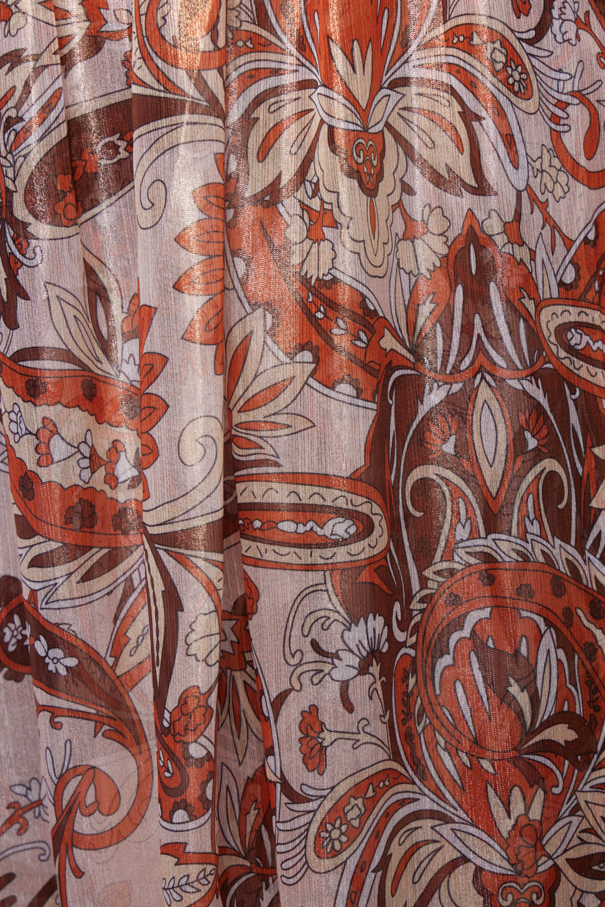 Fester Halter Neck Paisley Cutout Maxi Dress