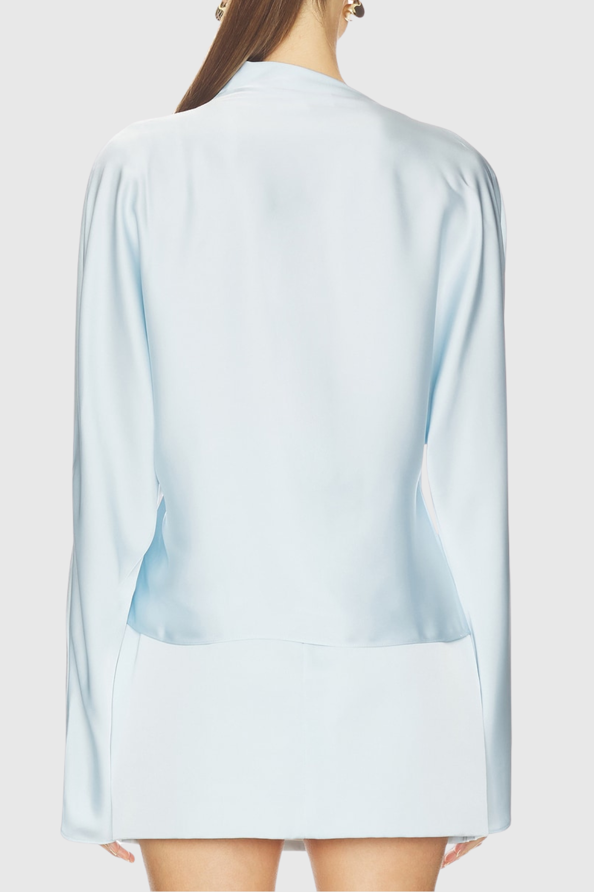 Fethi Long Sleeve Satin Skirt Set