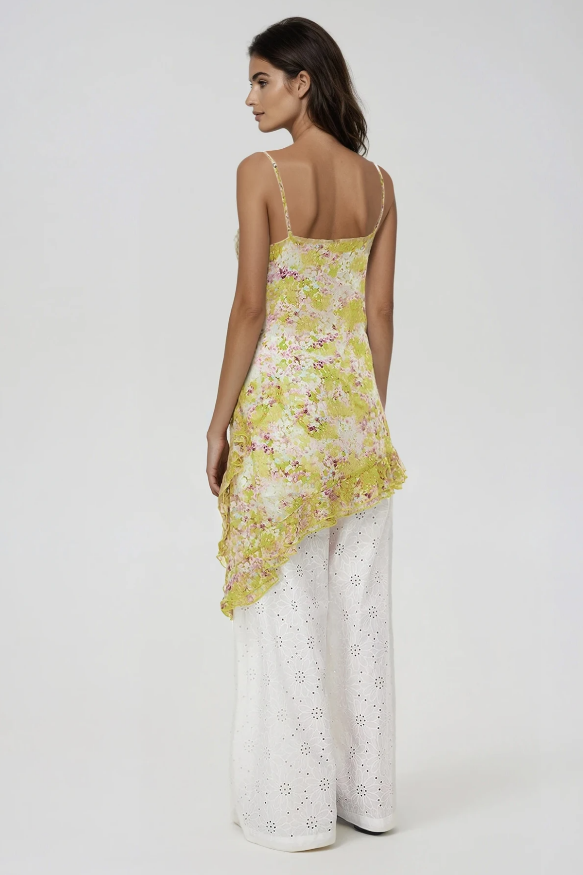 Fidelma Asymmetric Floral Mini Dress