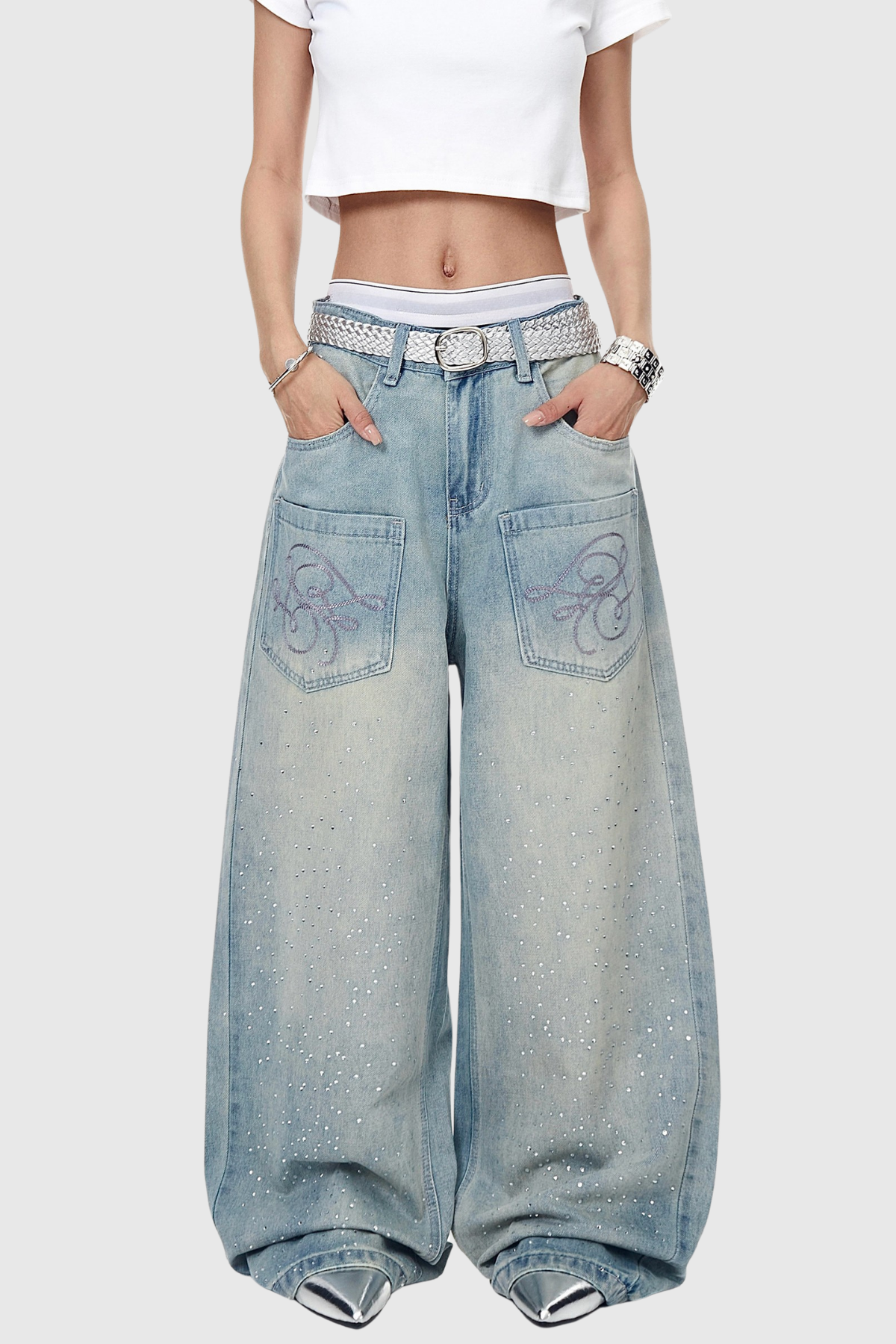 Fihr Rhinestone Jeans