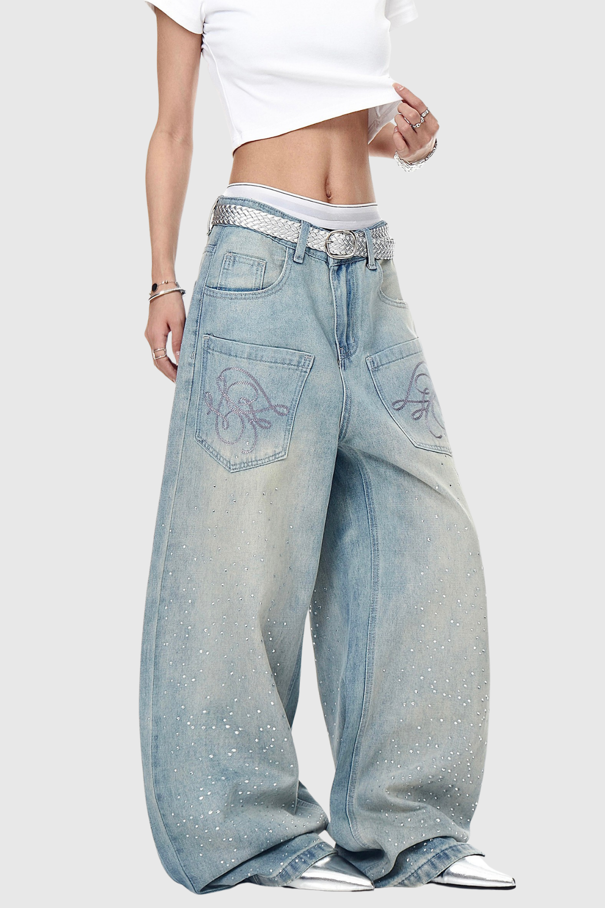Fihr Rhinestone Jeans