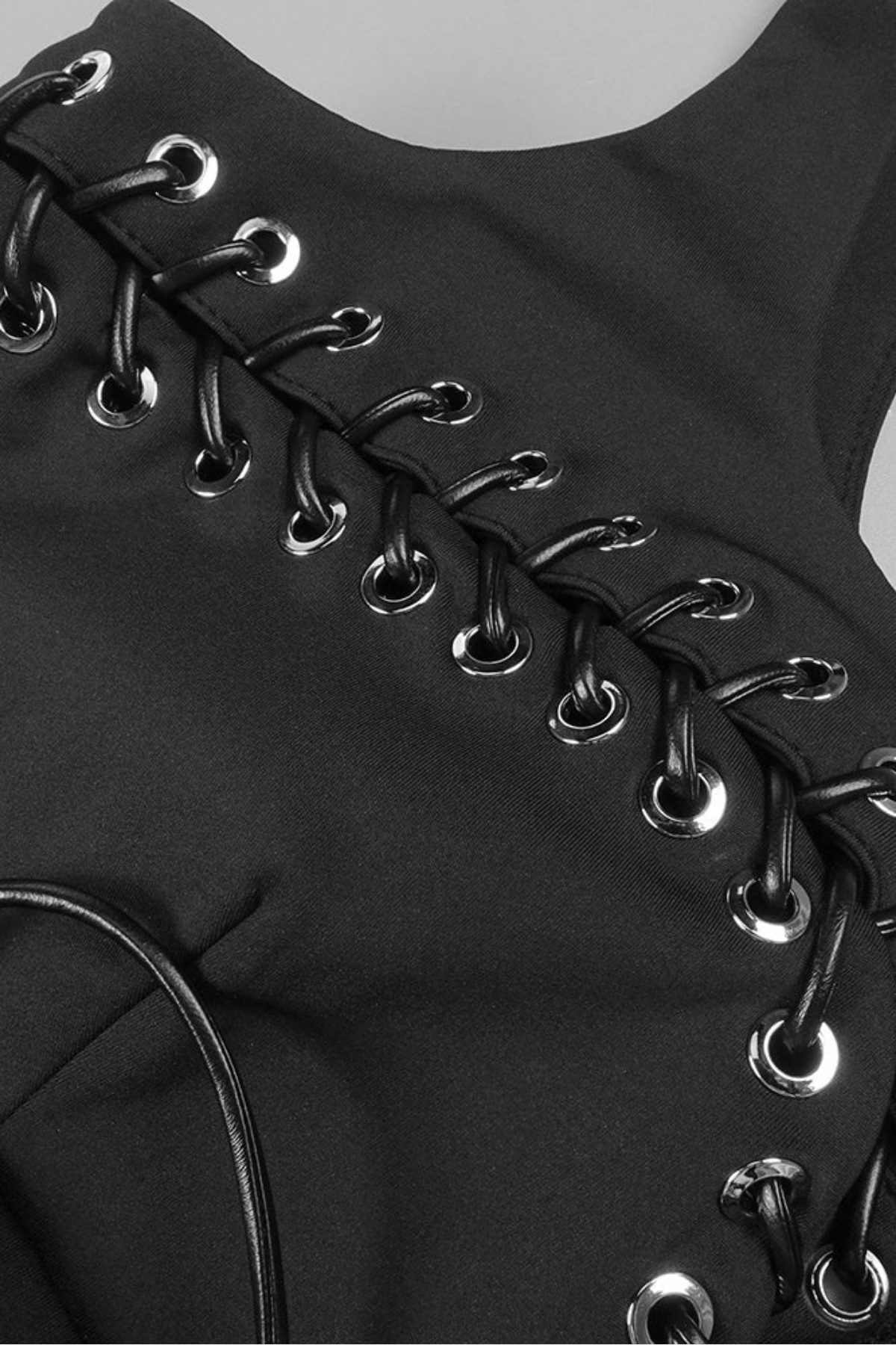 Fikri Lace Up Cutout Scarf Maxi Dress