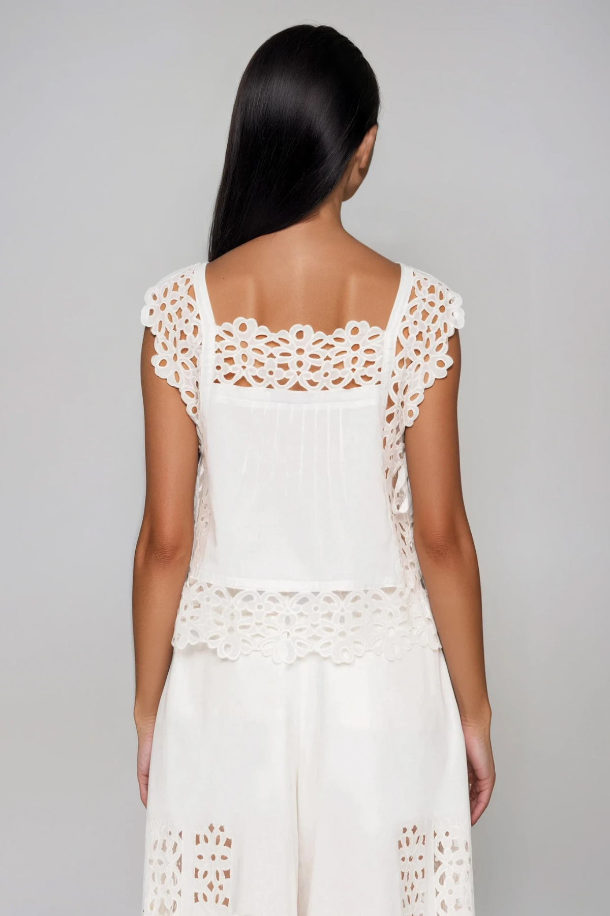 Filbert Floral Cutout Pants Set