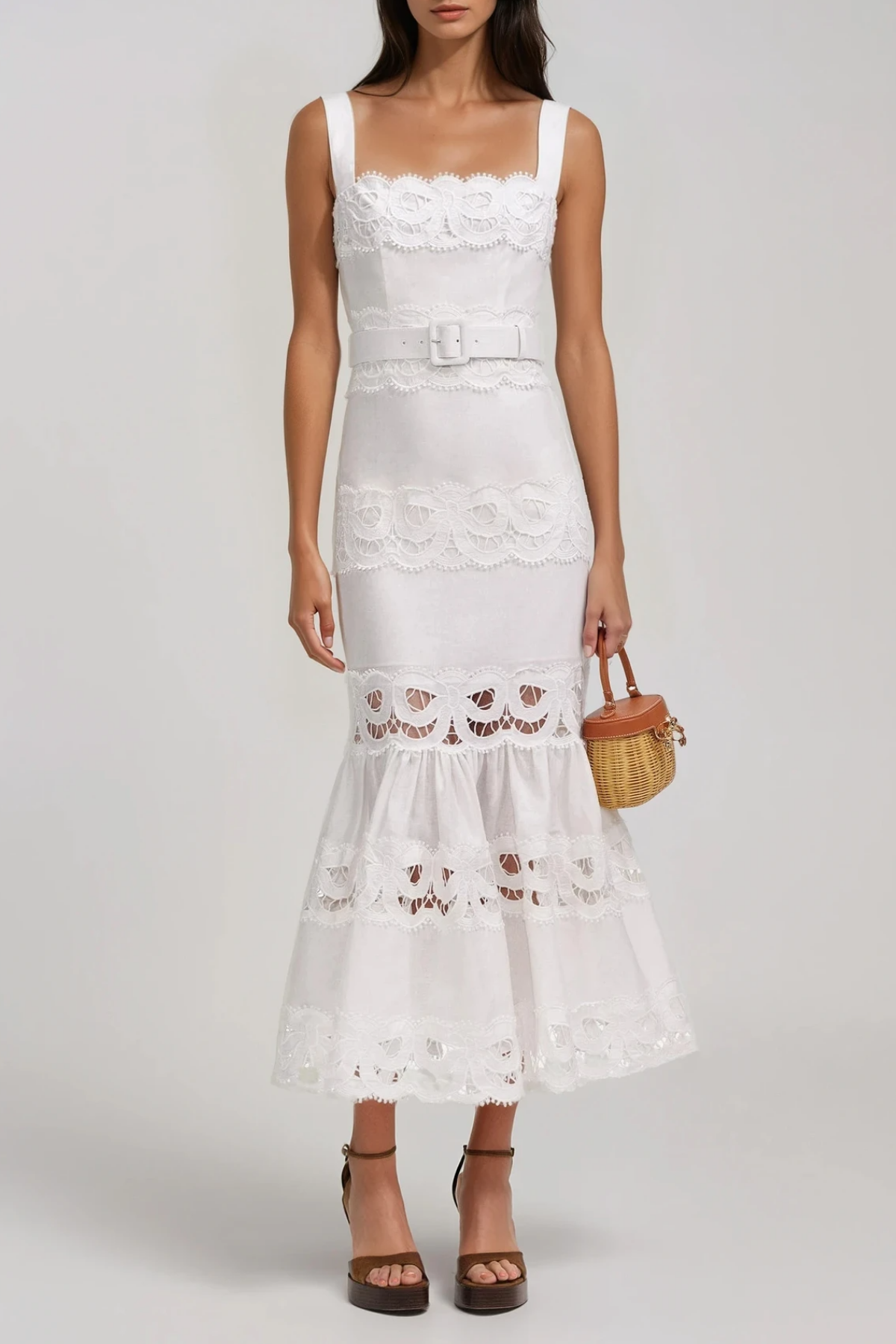 Filiberto Sleeveless Cutout Mermaid Maxi Dress