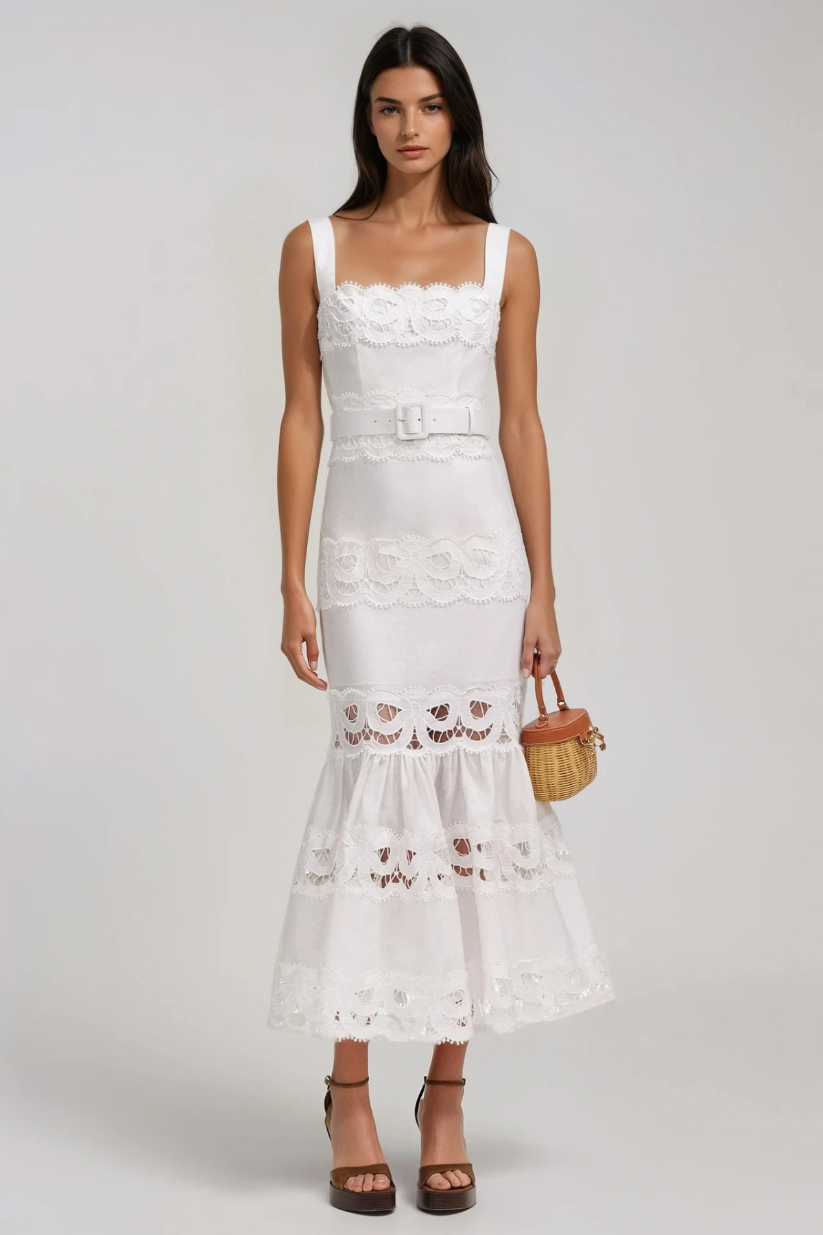 Filiberto Sleeveless Cutout Mermaid Maxi Dress