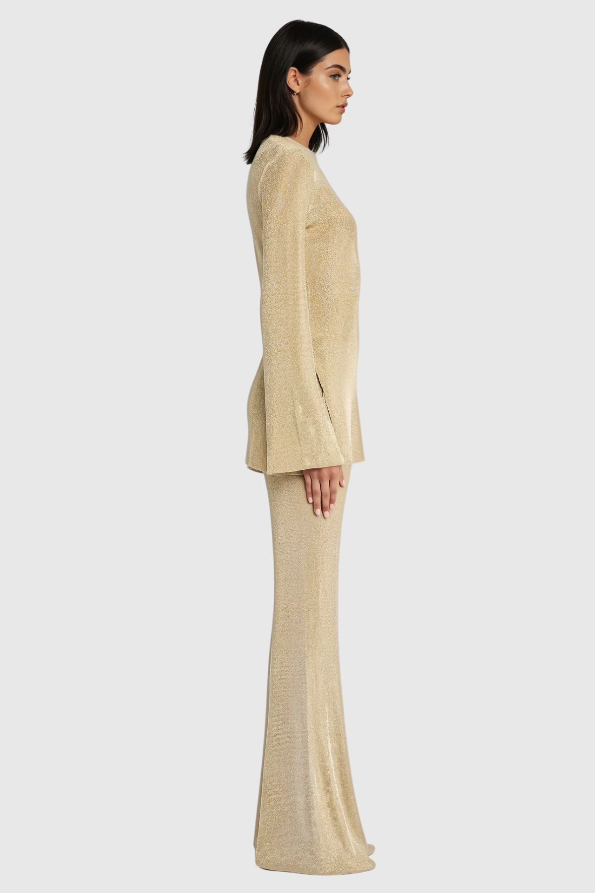 Filippu Long Sleeve Glitter Pants Set