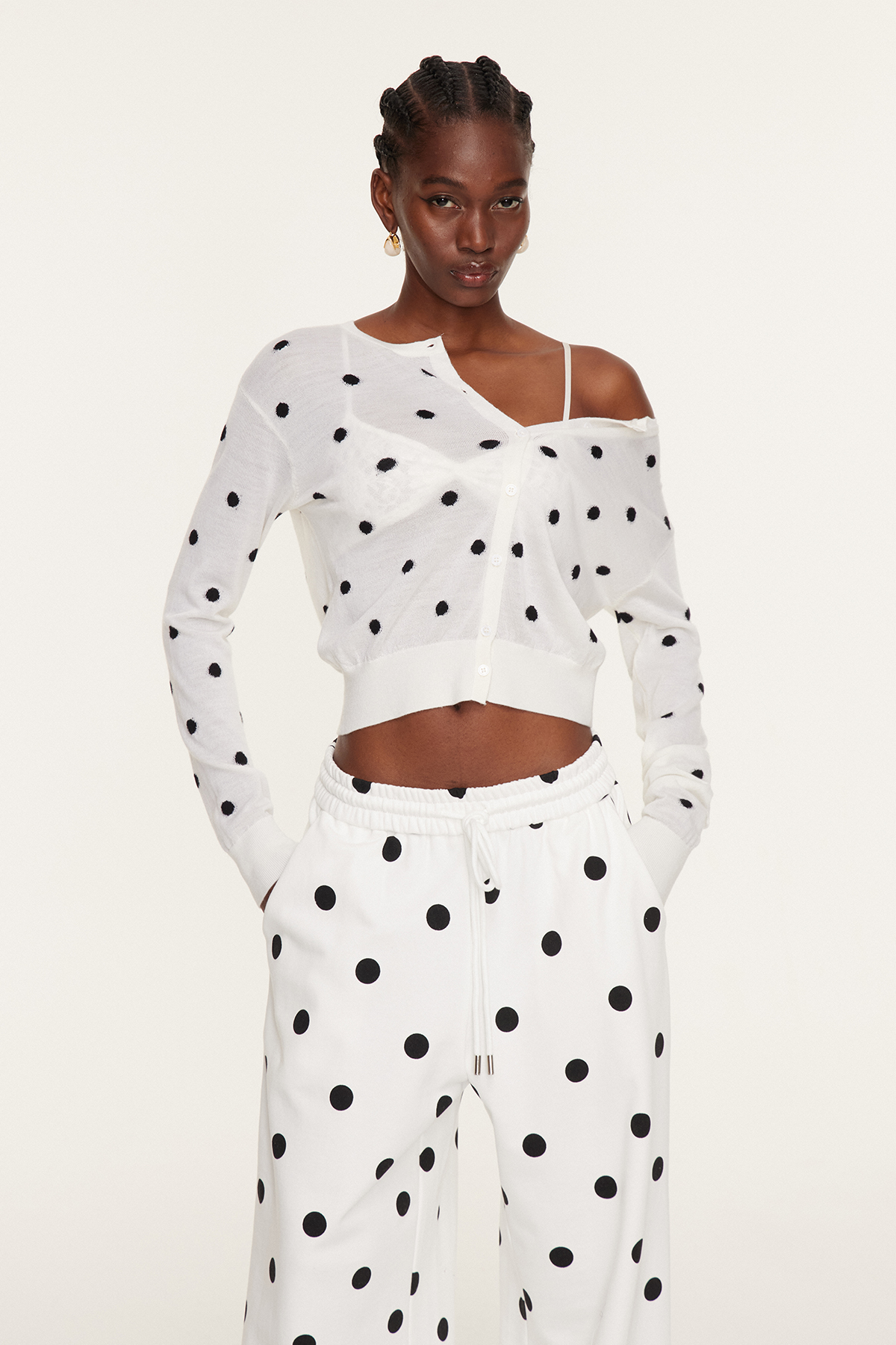 Findlaech Dot Knit Top