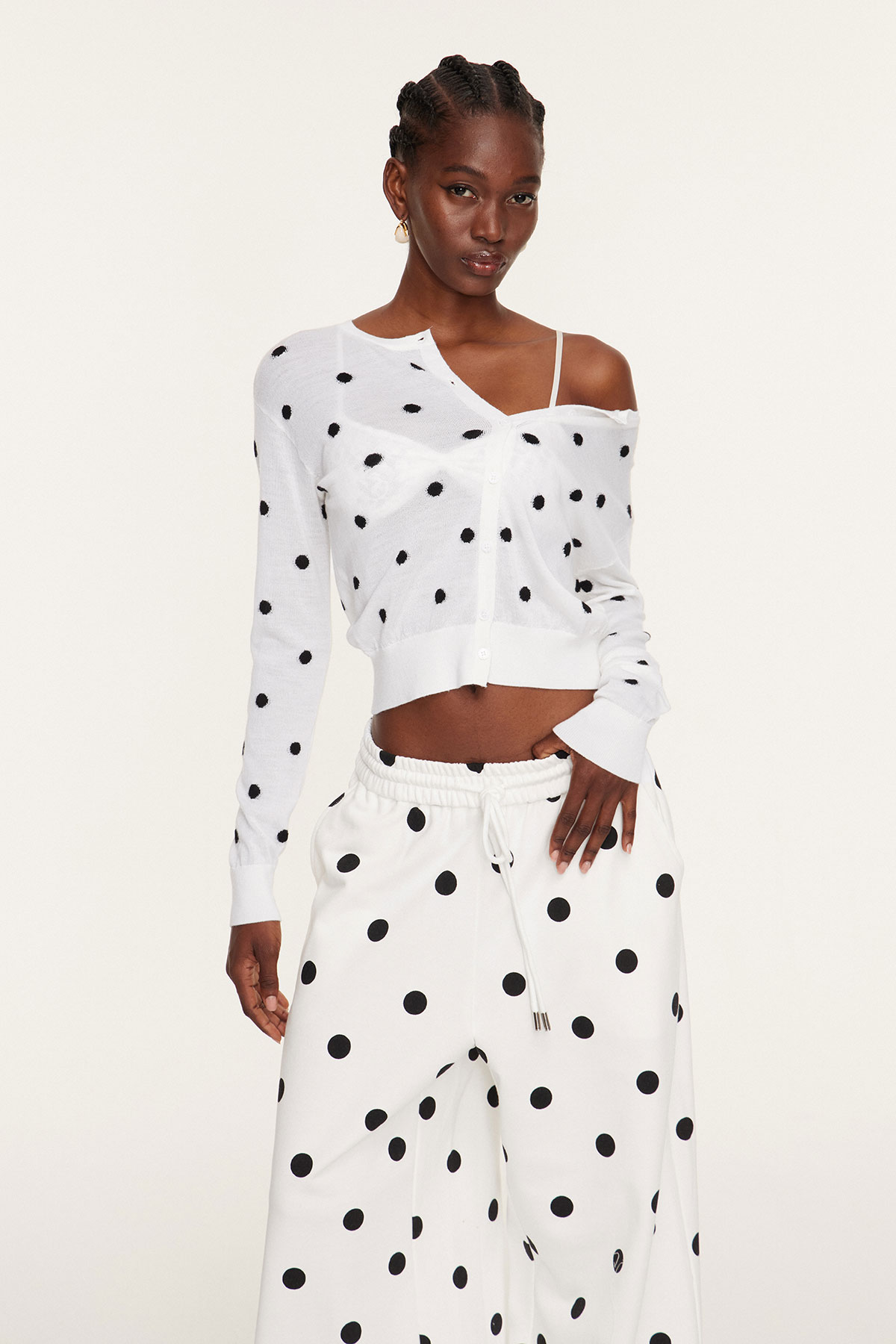 Findlaech Dot Knit Top