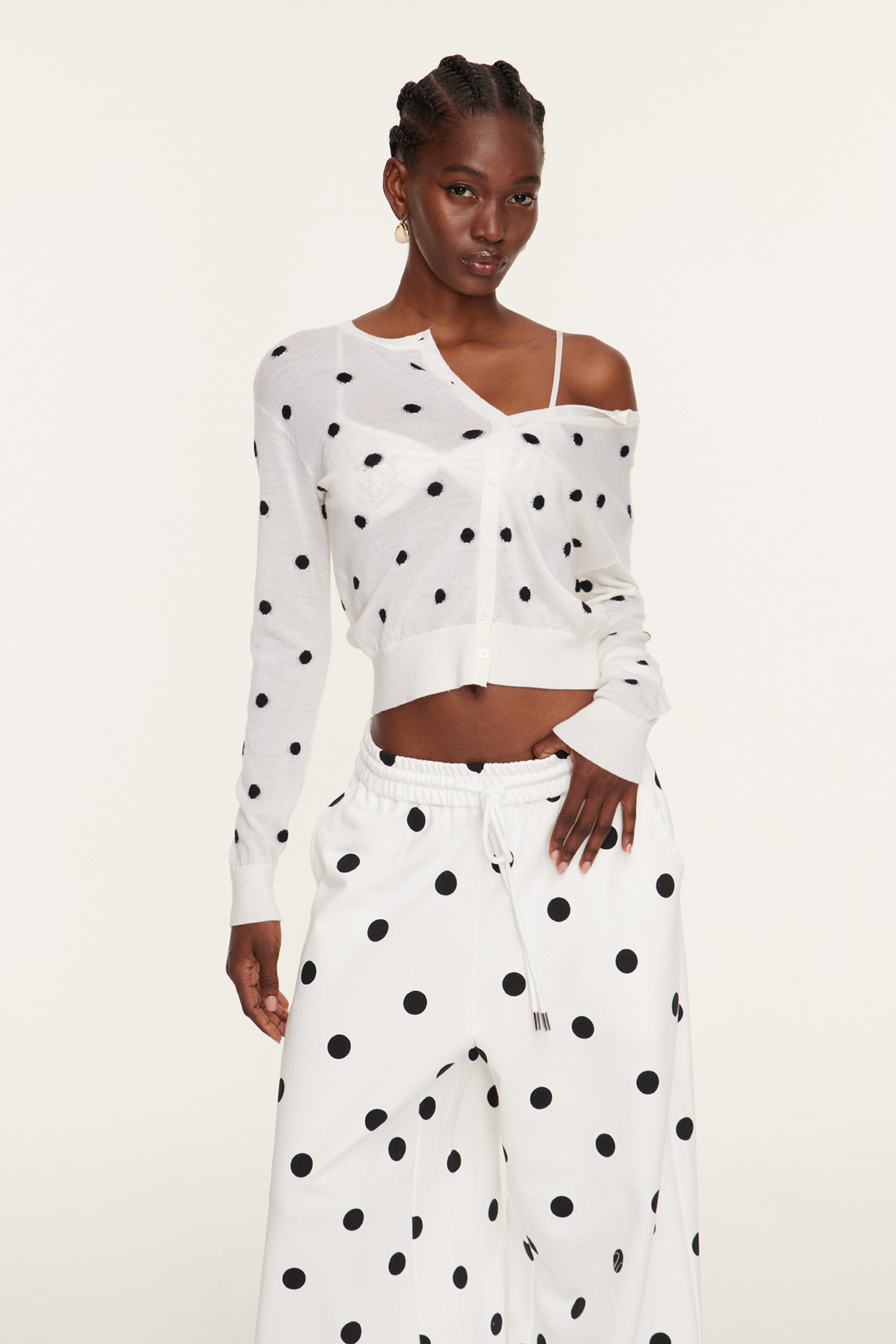 Findlaech Dot Knit Top