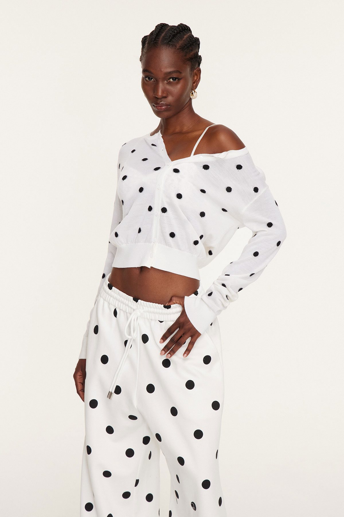 Findlaech Dot Knit Top