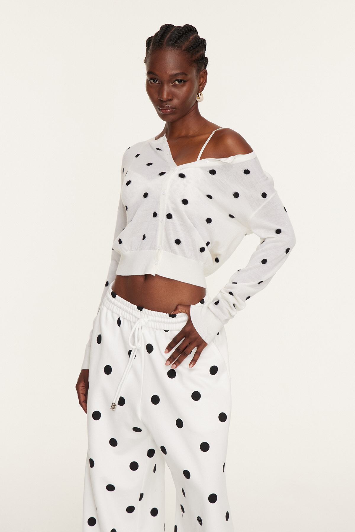 Findlaech Dot Knit Top