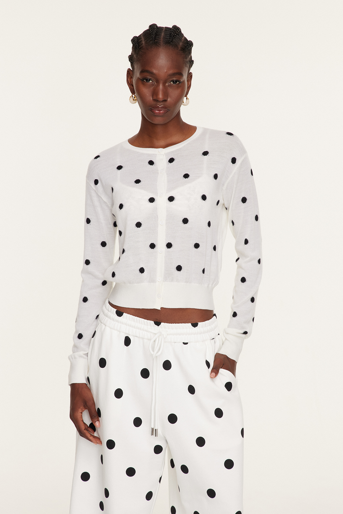 Findlaech Dot Knit Top