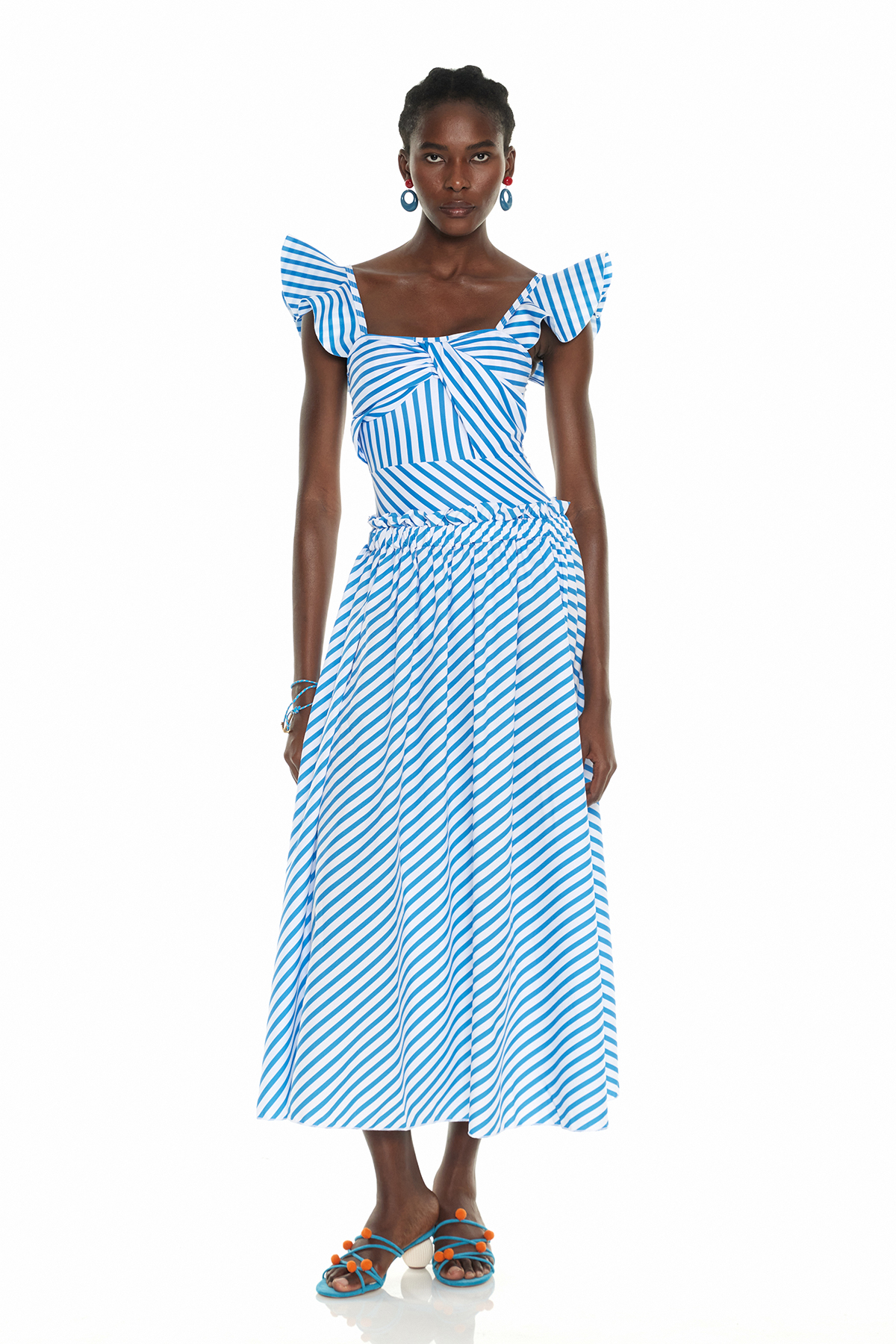 Finnen Ruffle Stripe Swimwear