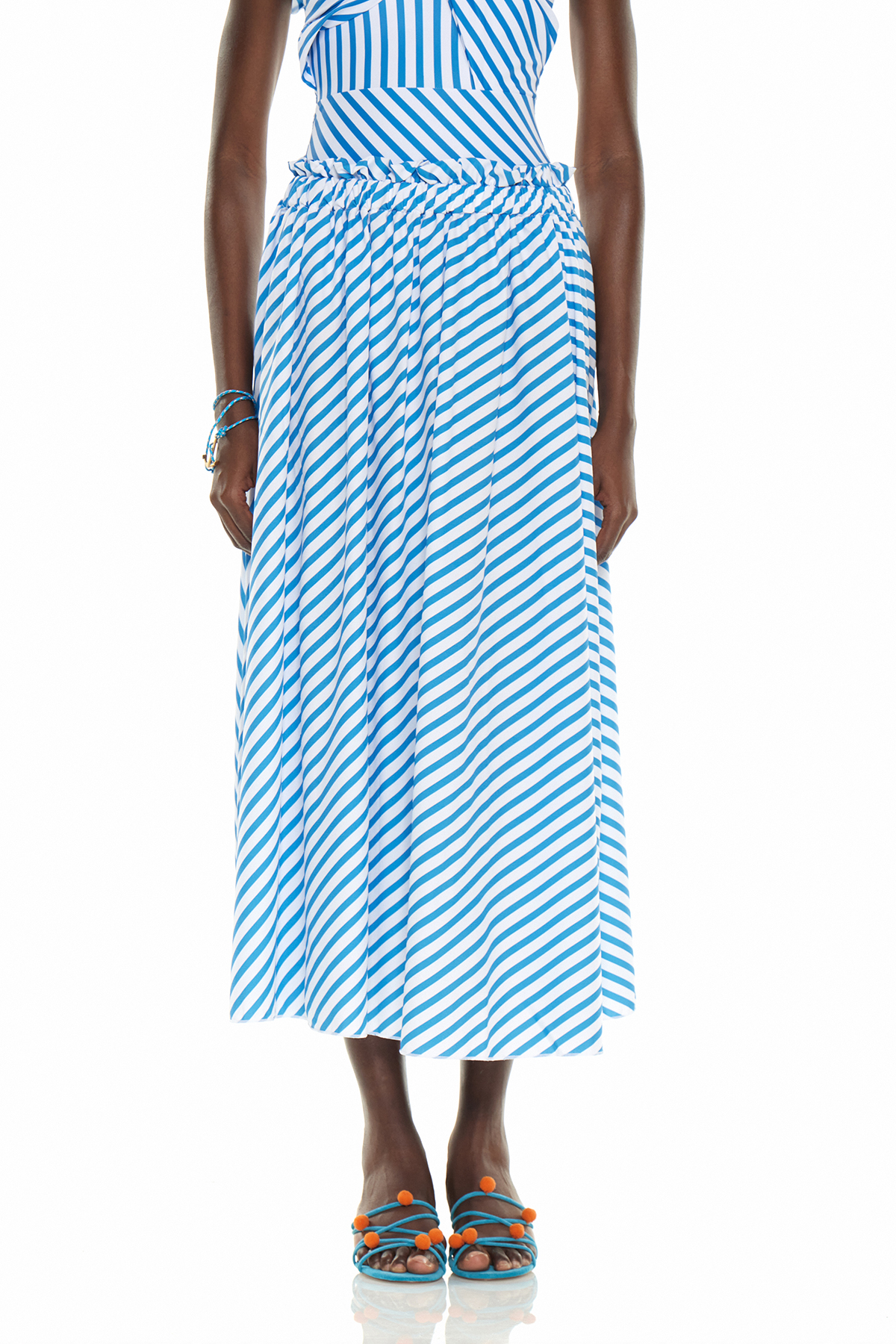 Finnen Ruffle Stripe Swimwear