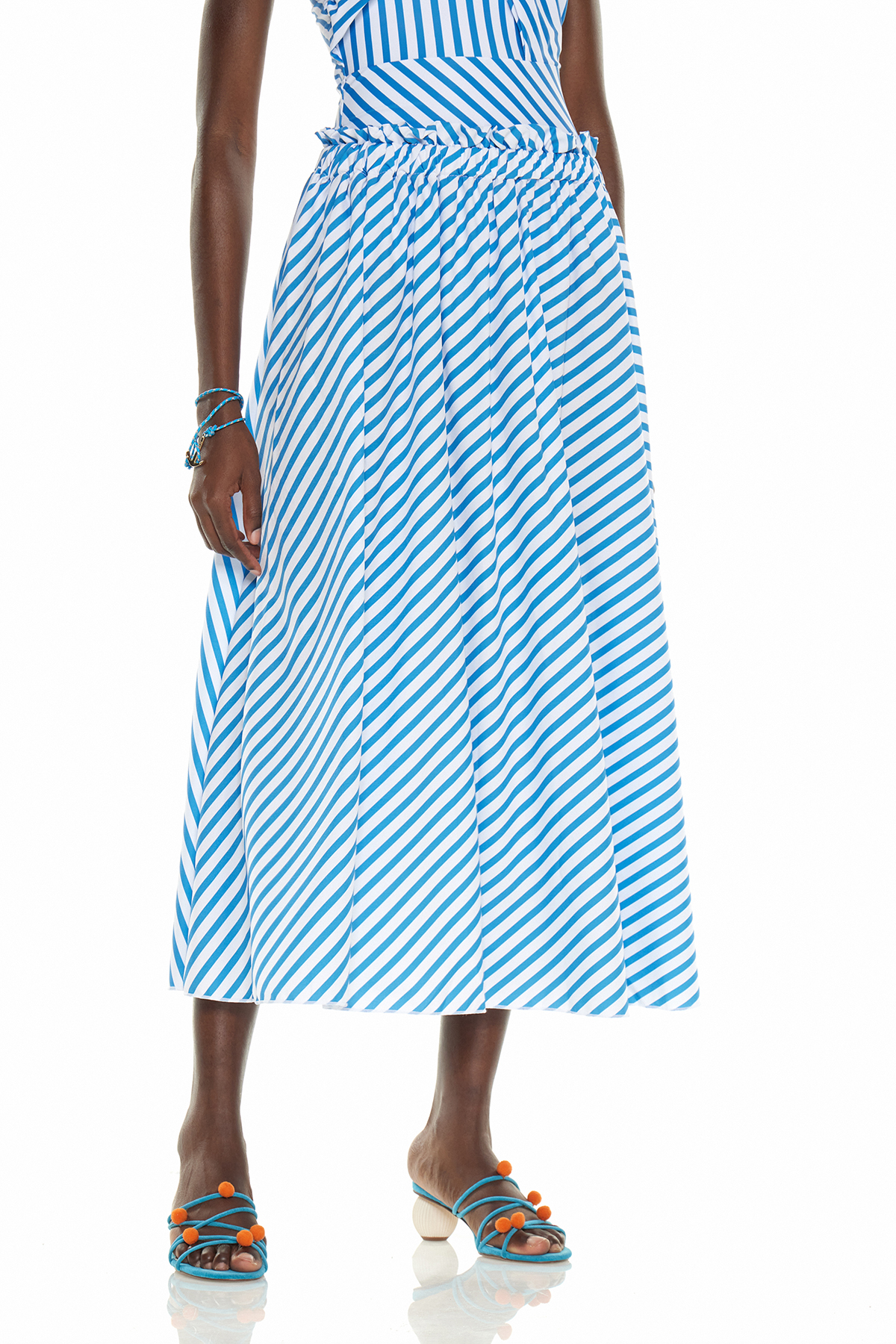 Finnen Ruffle Stripe Swimwear