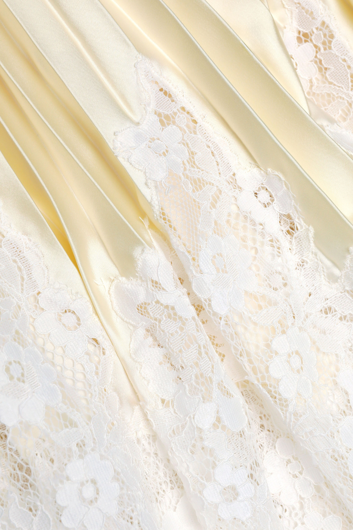 Finnr Lace Pleated Midi Skirt