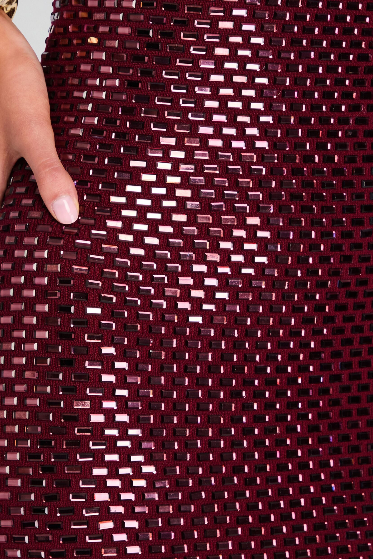 Fionn Spaghetti Crystal Maxi Dress