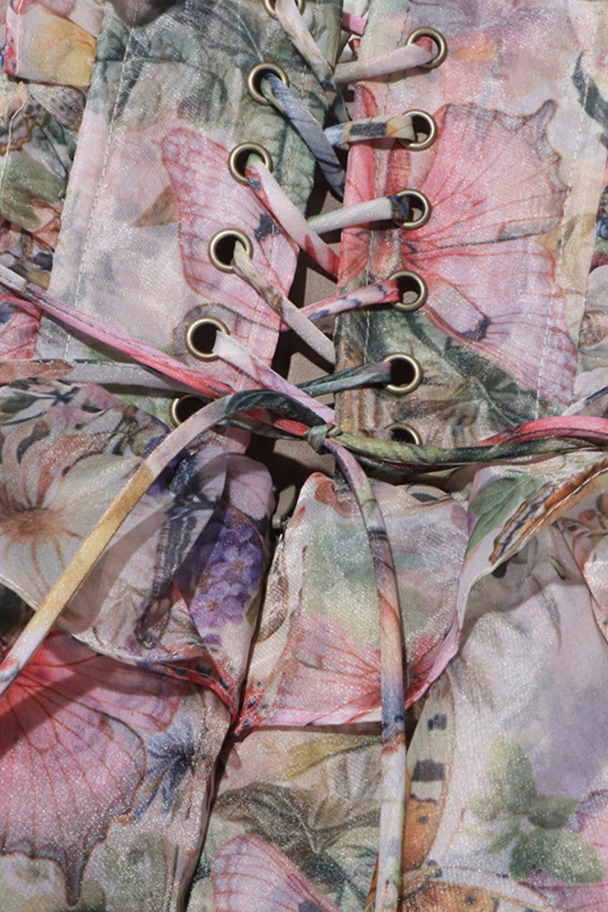 Fionnan Butterfly Ruffle Mini Dress