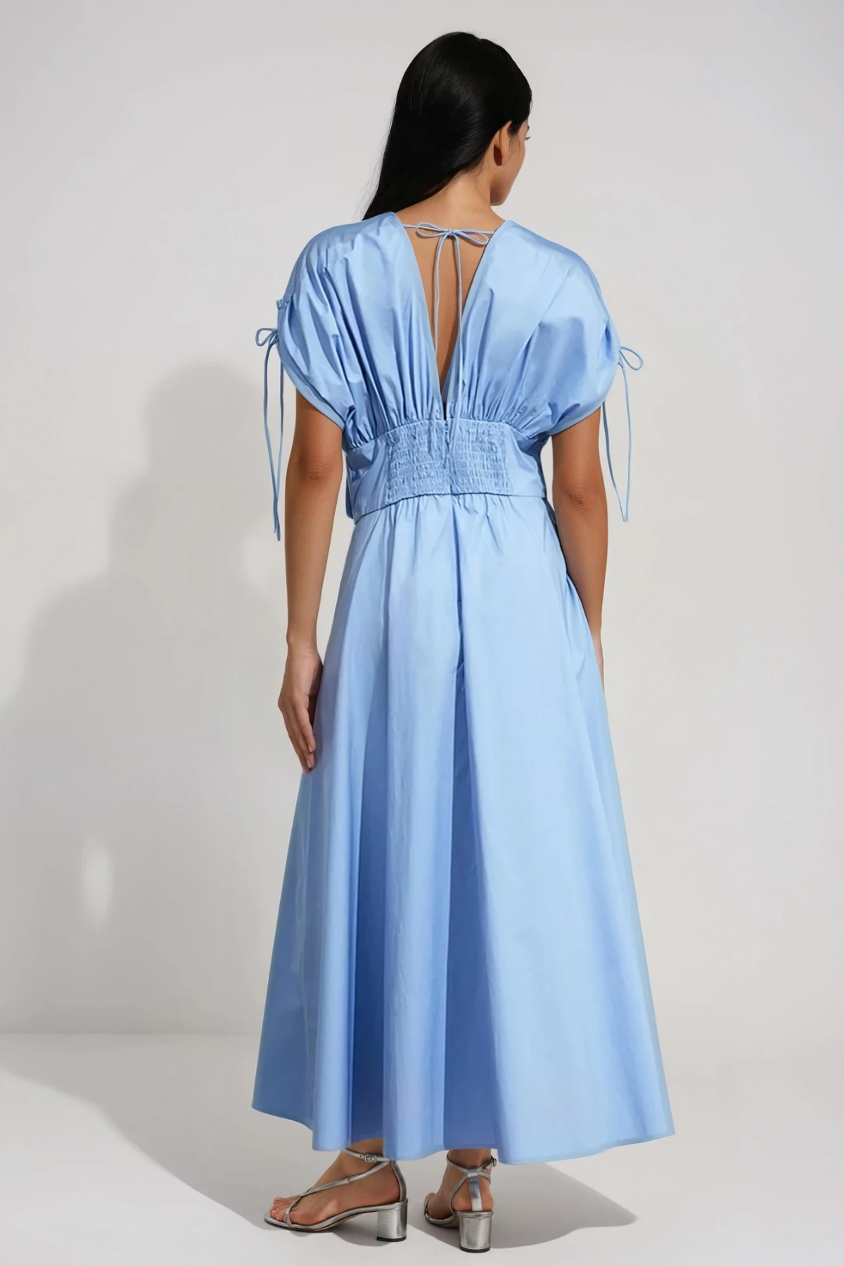 Fionnbarra Flower Ruch Maxi Dress