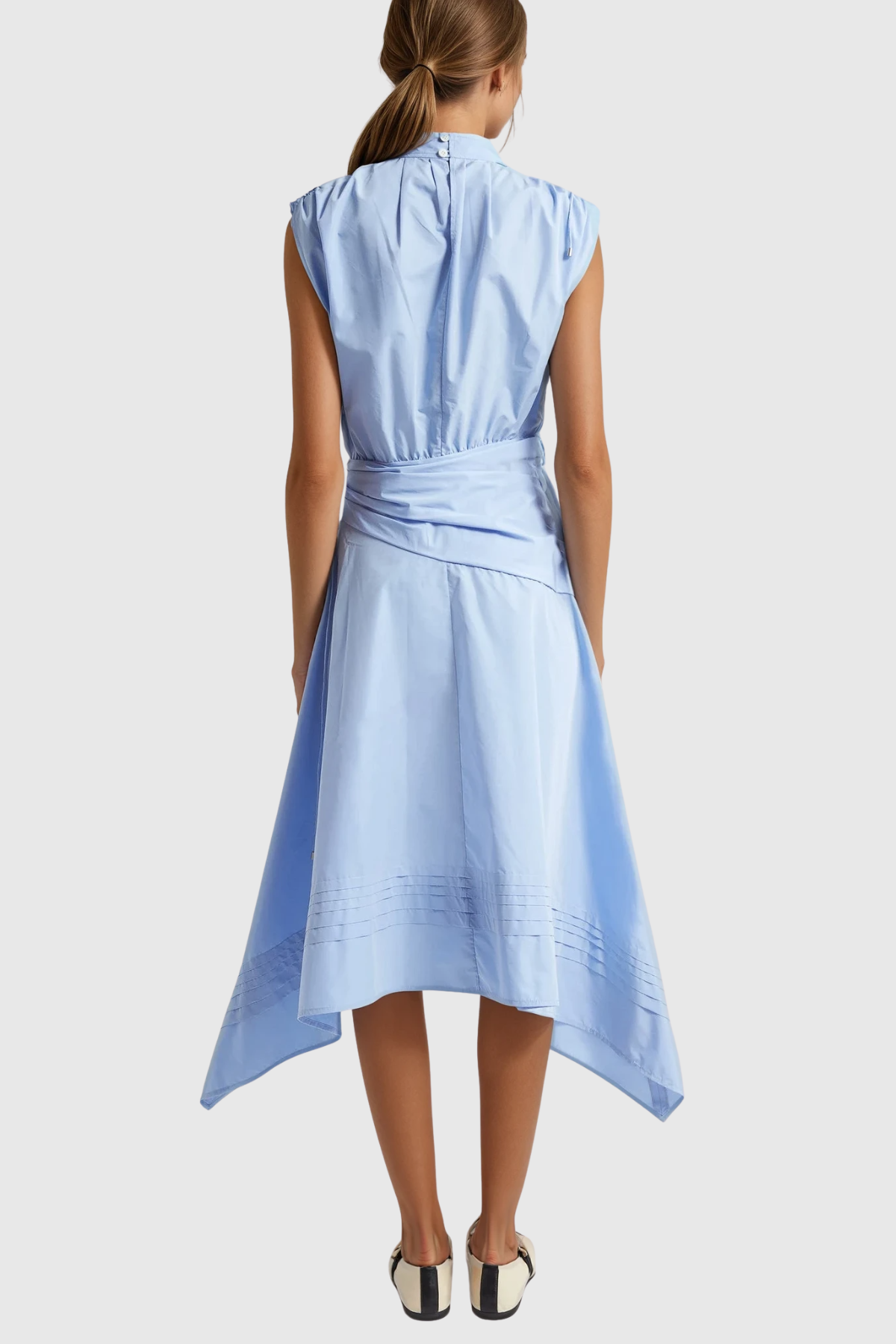 Fionnbharr Sleeveless Ruch Midi Dress