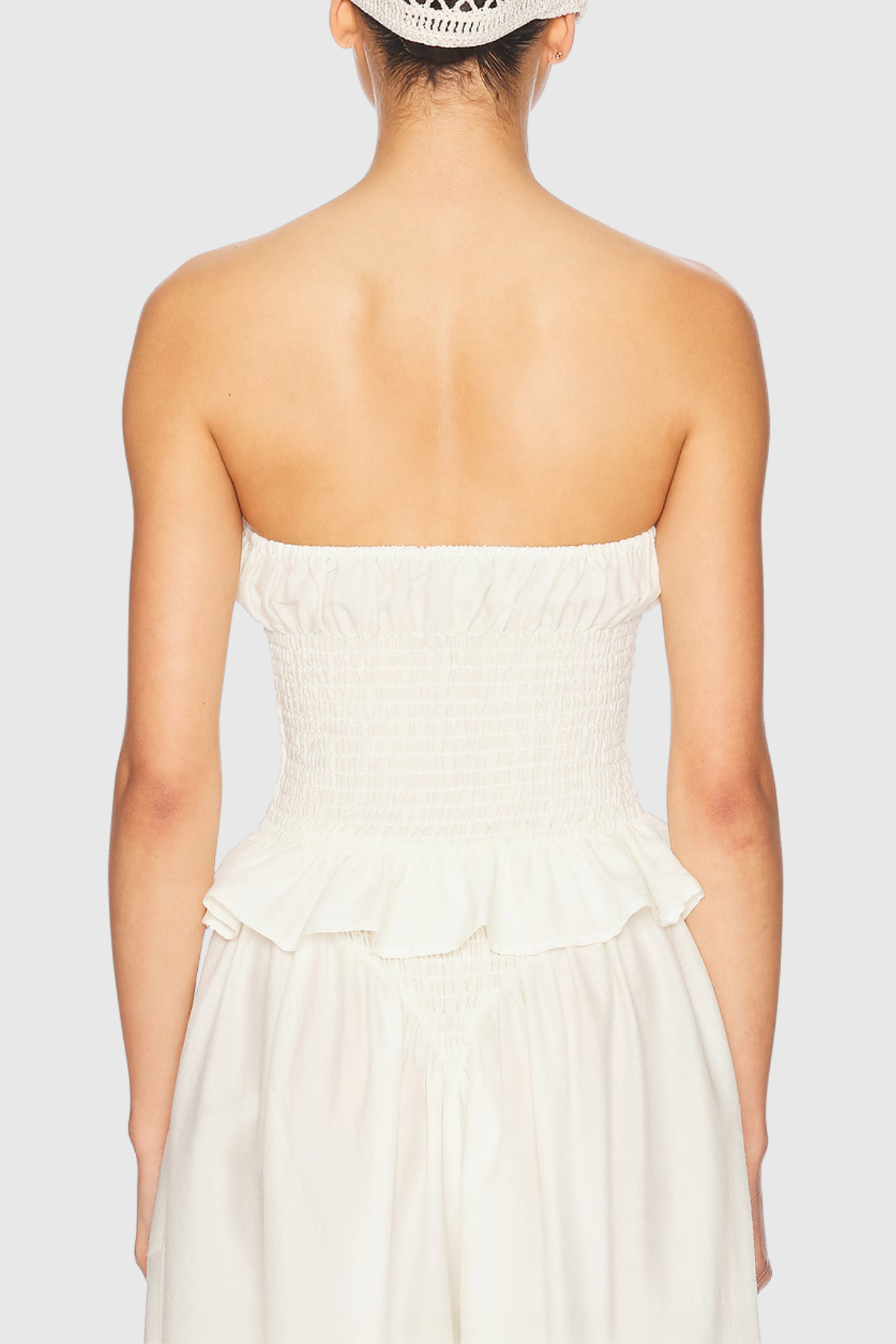 Fionnghuala Strapless Ruch Ruffle Pants Set