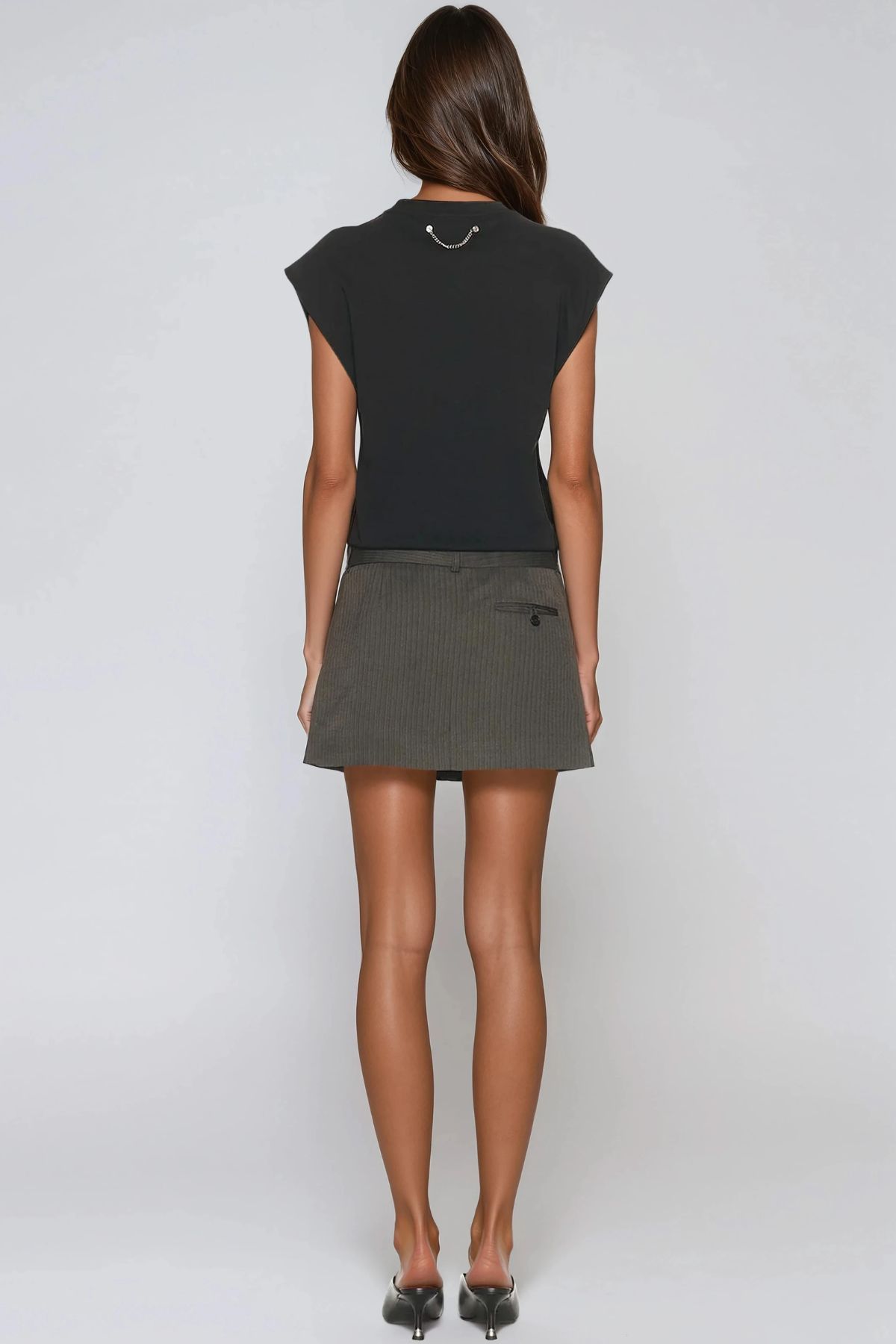 Fionnuala Sleeveless Deconstruct Mini Dress