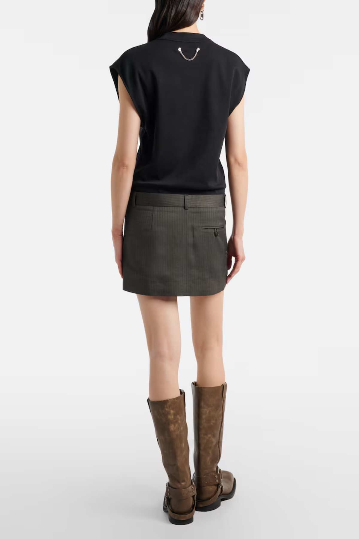 Fionnuala Sleeveless Deconstruct Mini Dress